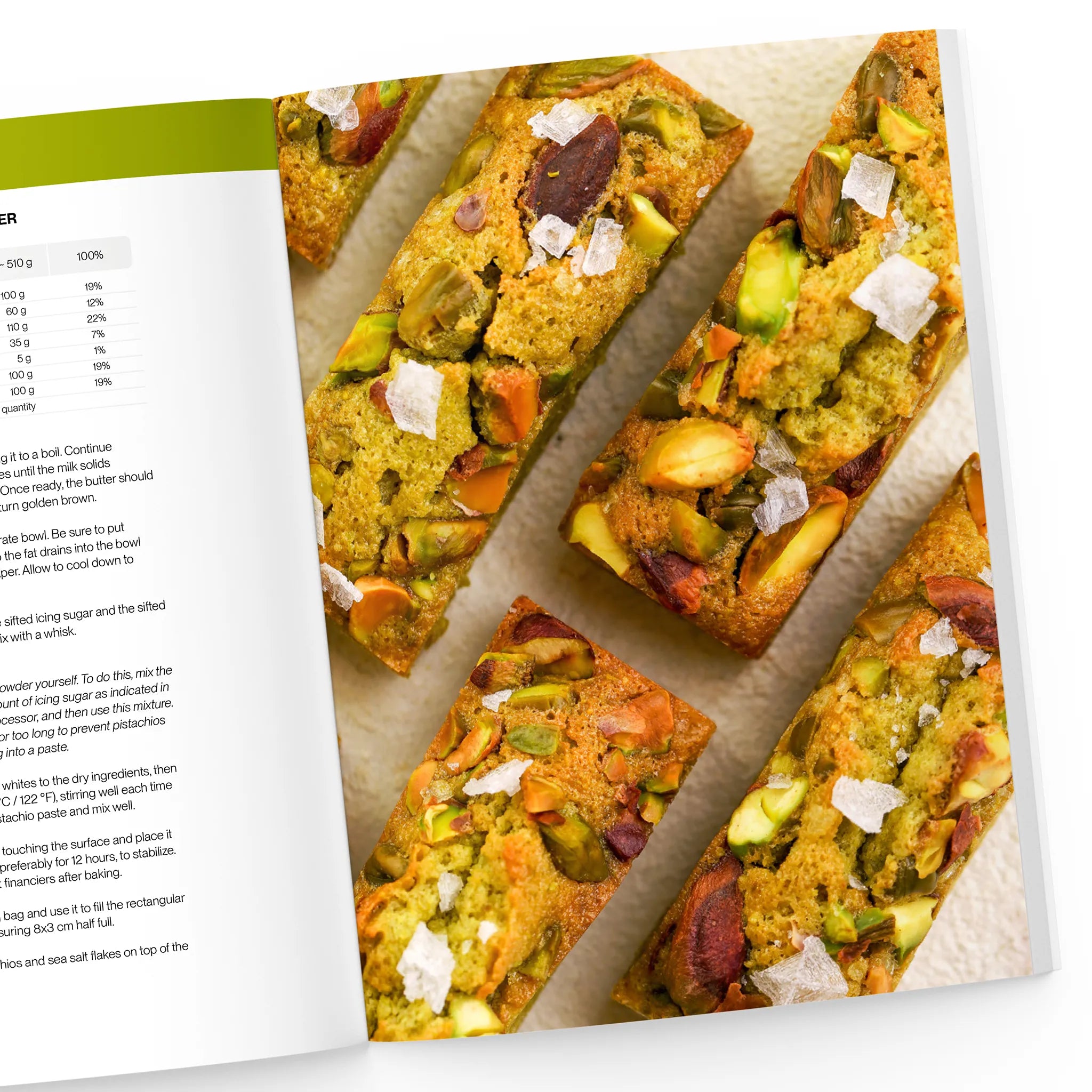 Pistachio financier recipe