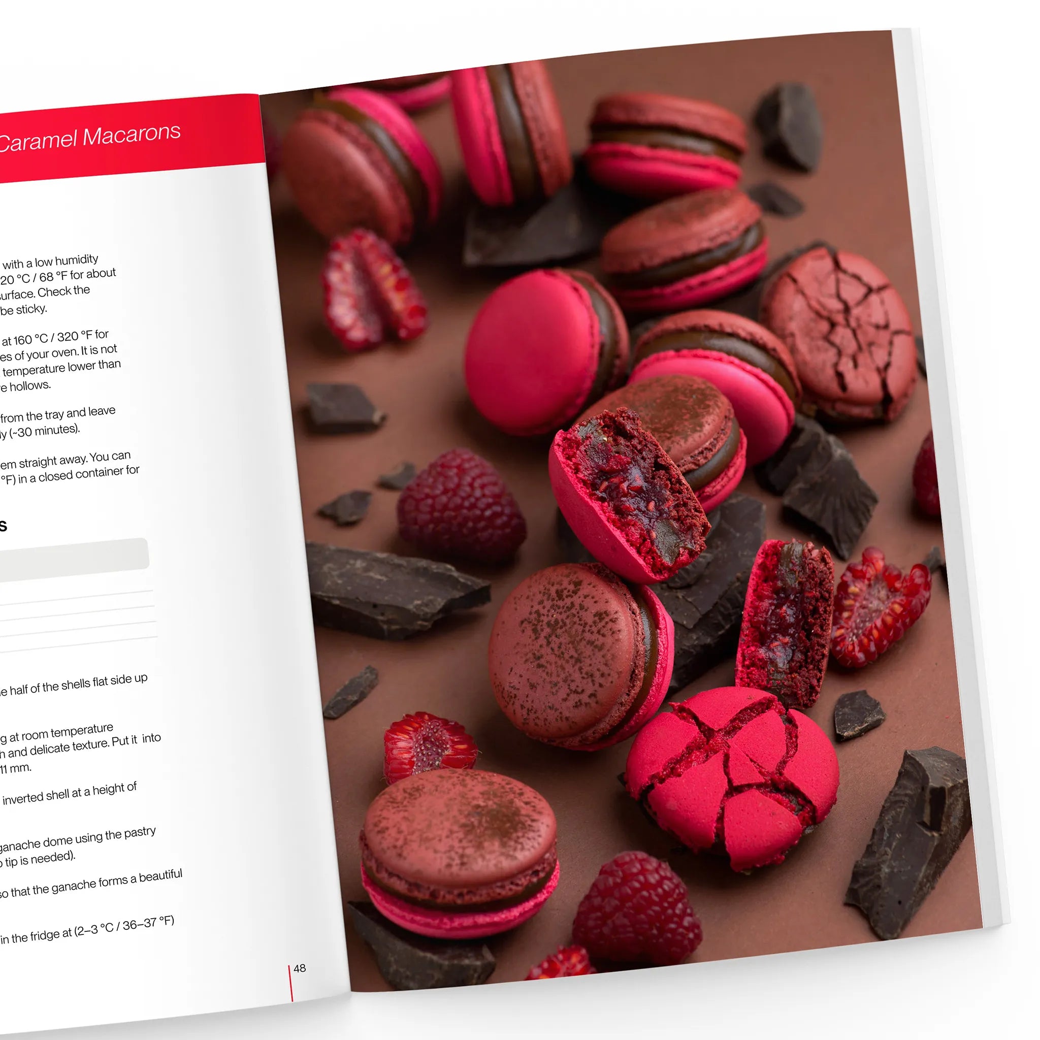 raspberry macarons