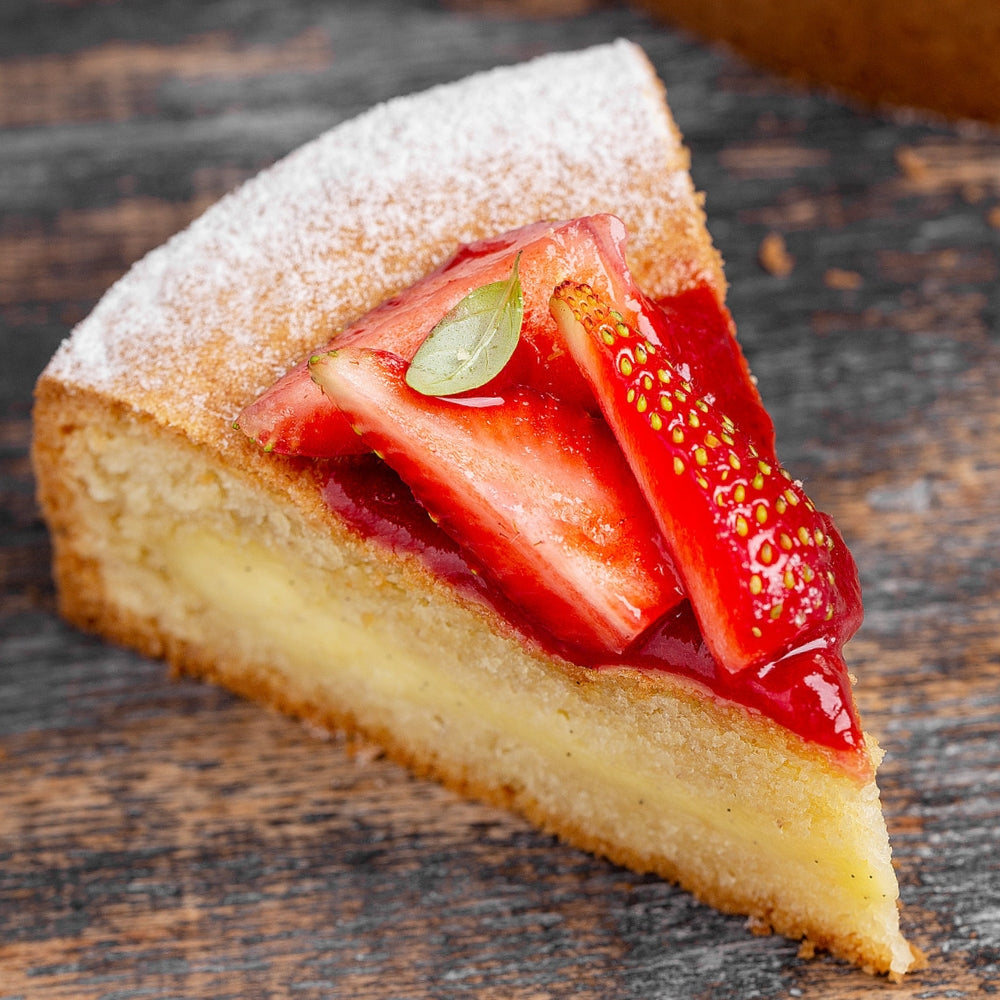 Custard Strawberry Pie