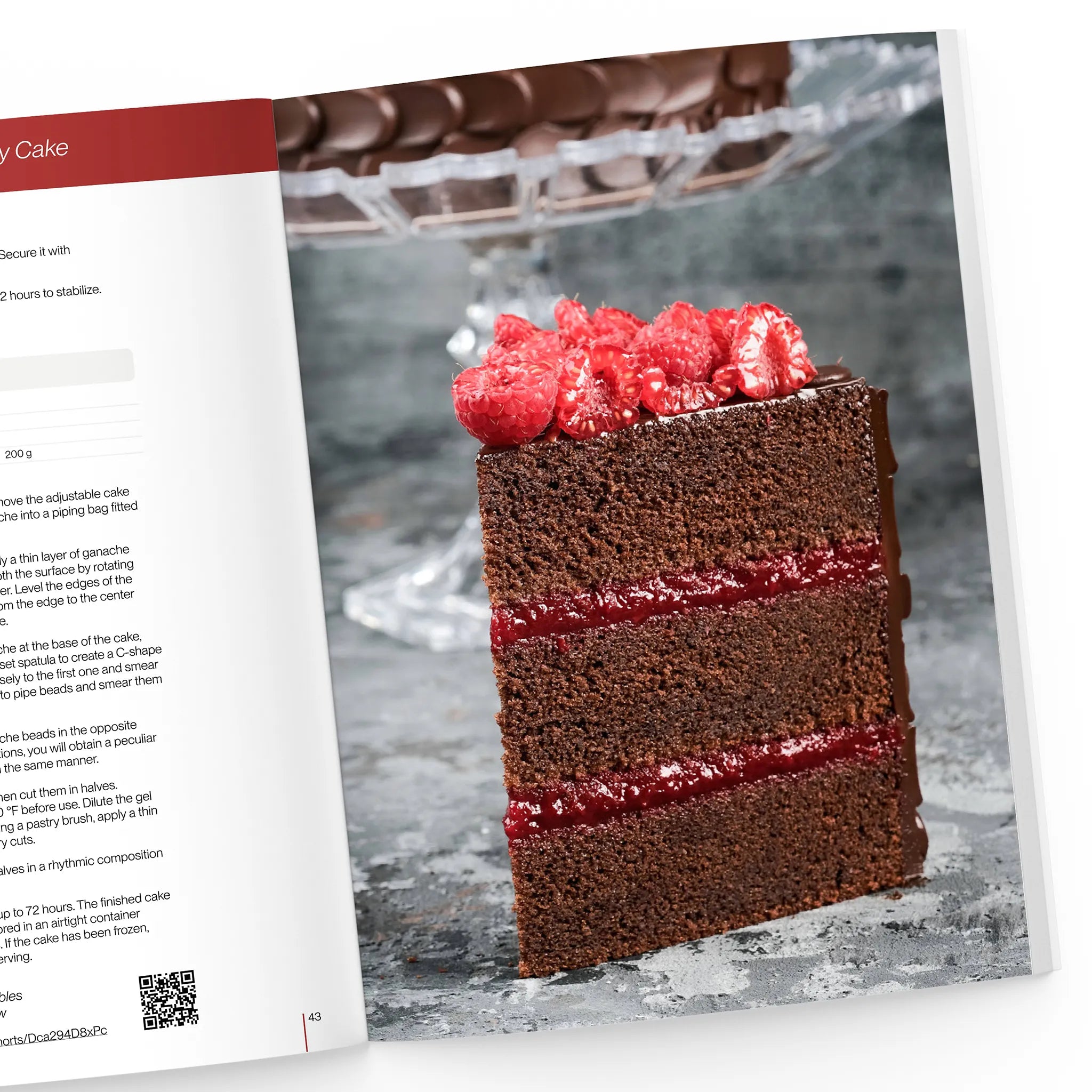 Chocolate and raspberry cake recipe