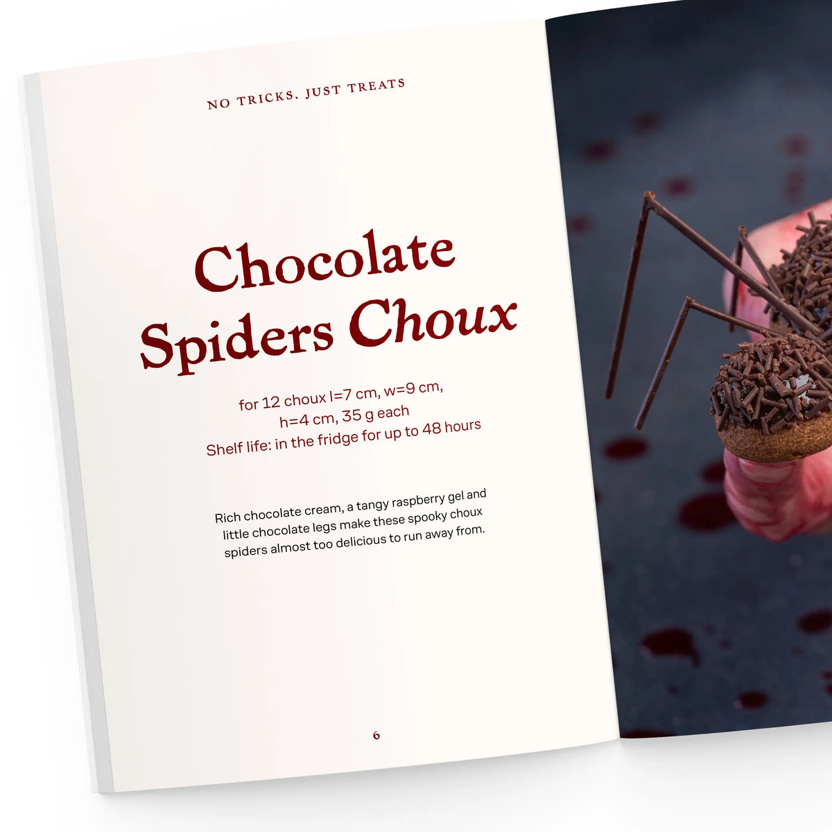 Chocolate Spiders Choux recipe