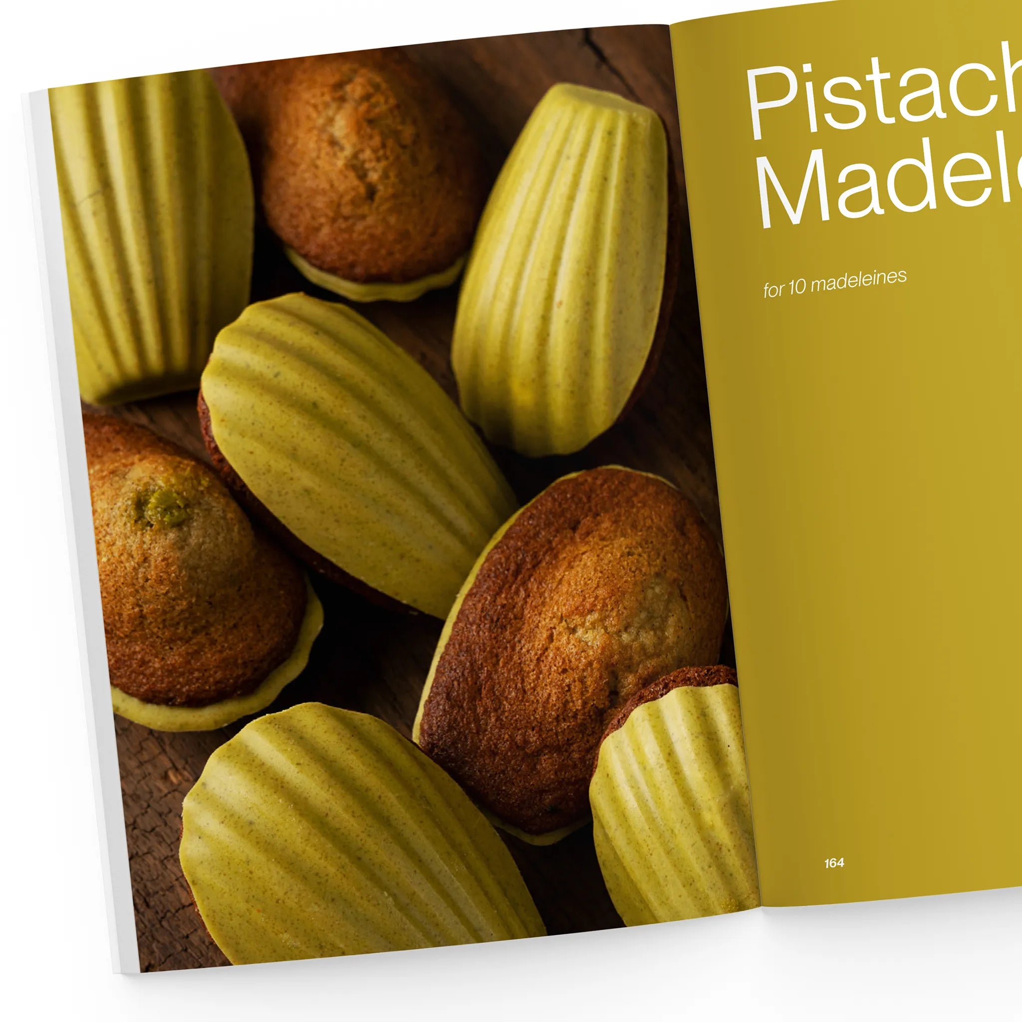 pistachio madeleines