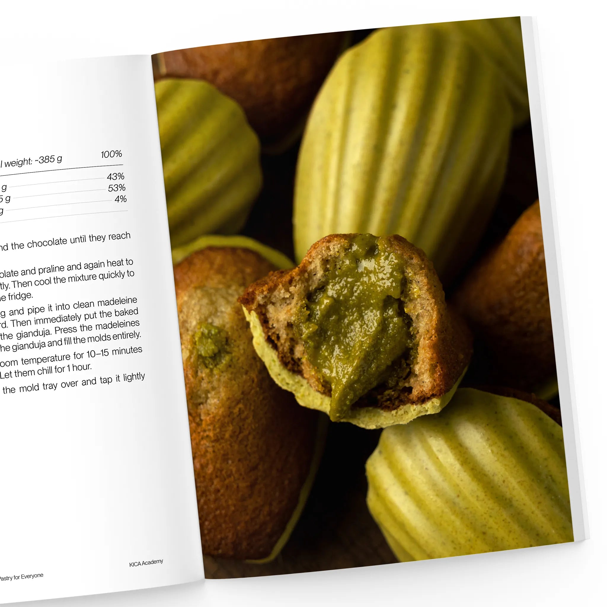 pistachio madeleines recipe