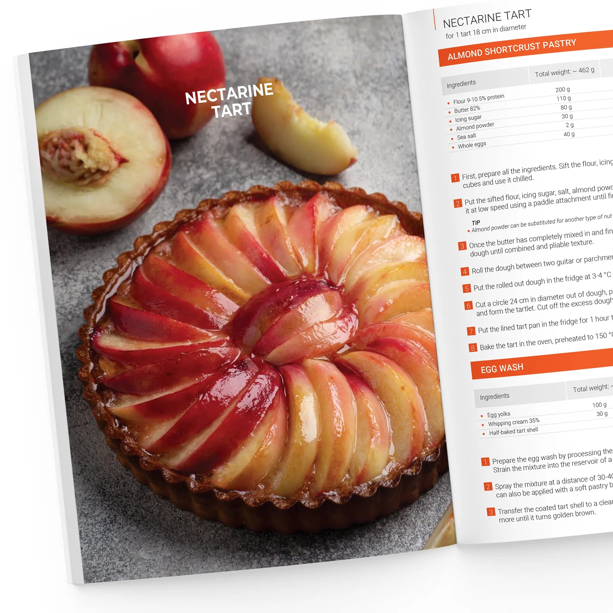 Nectarine tart