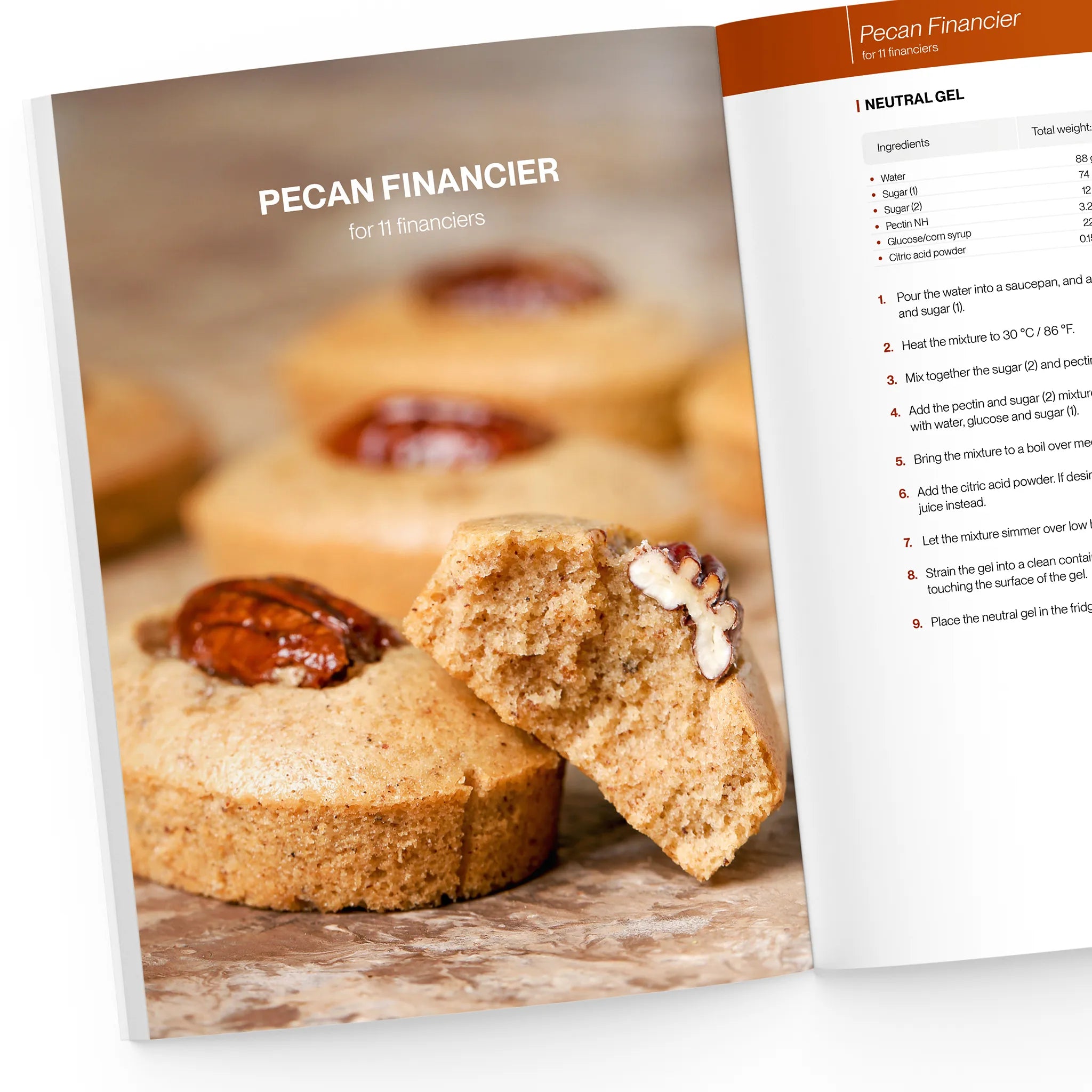 Pecan financier cookie