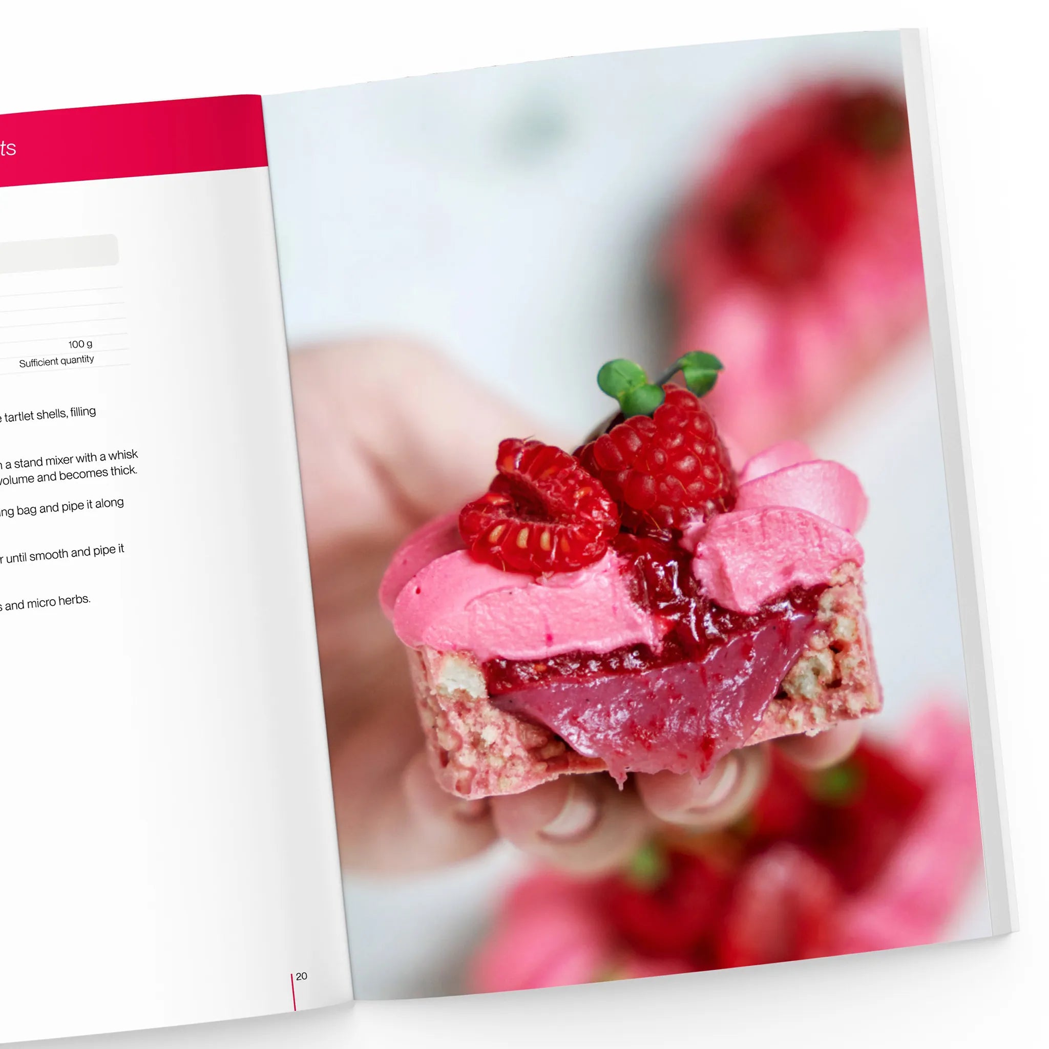 Raspberry teardrop tartlets recipe