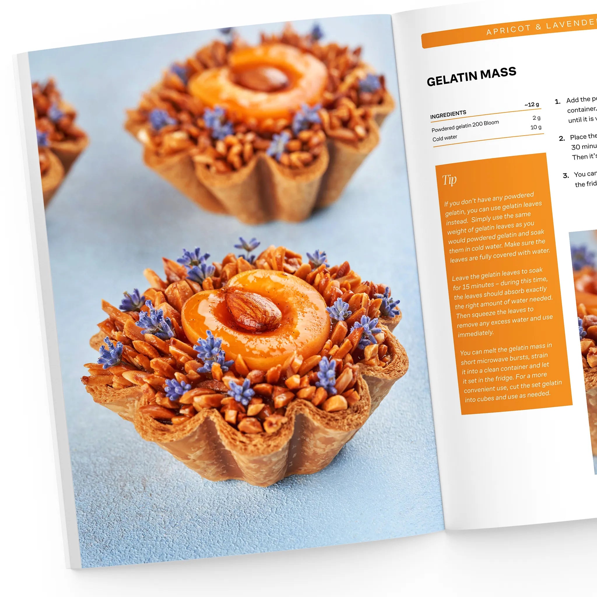 Apricot & Lavender Tartlets