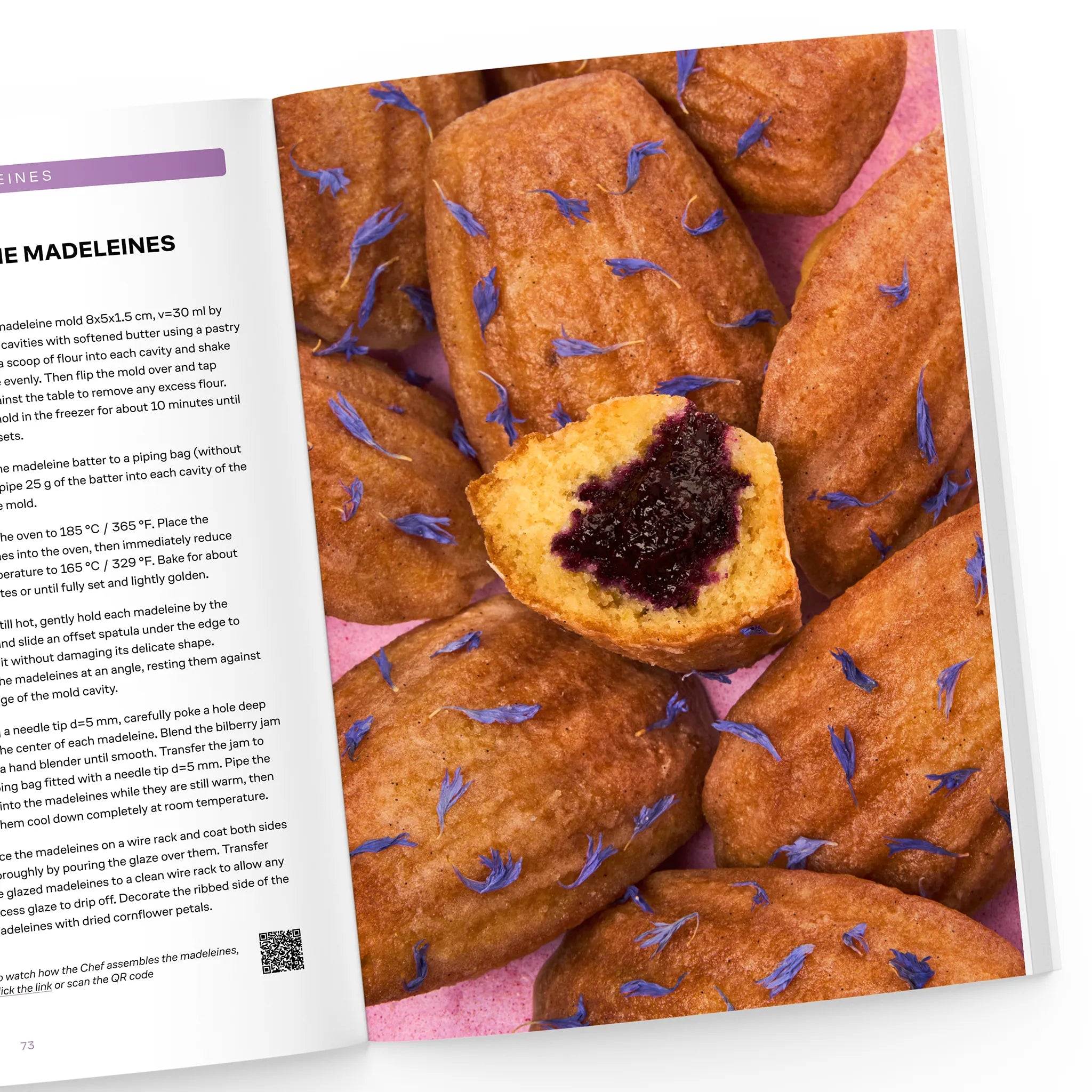 Bilberry Madeleines recipe