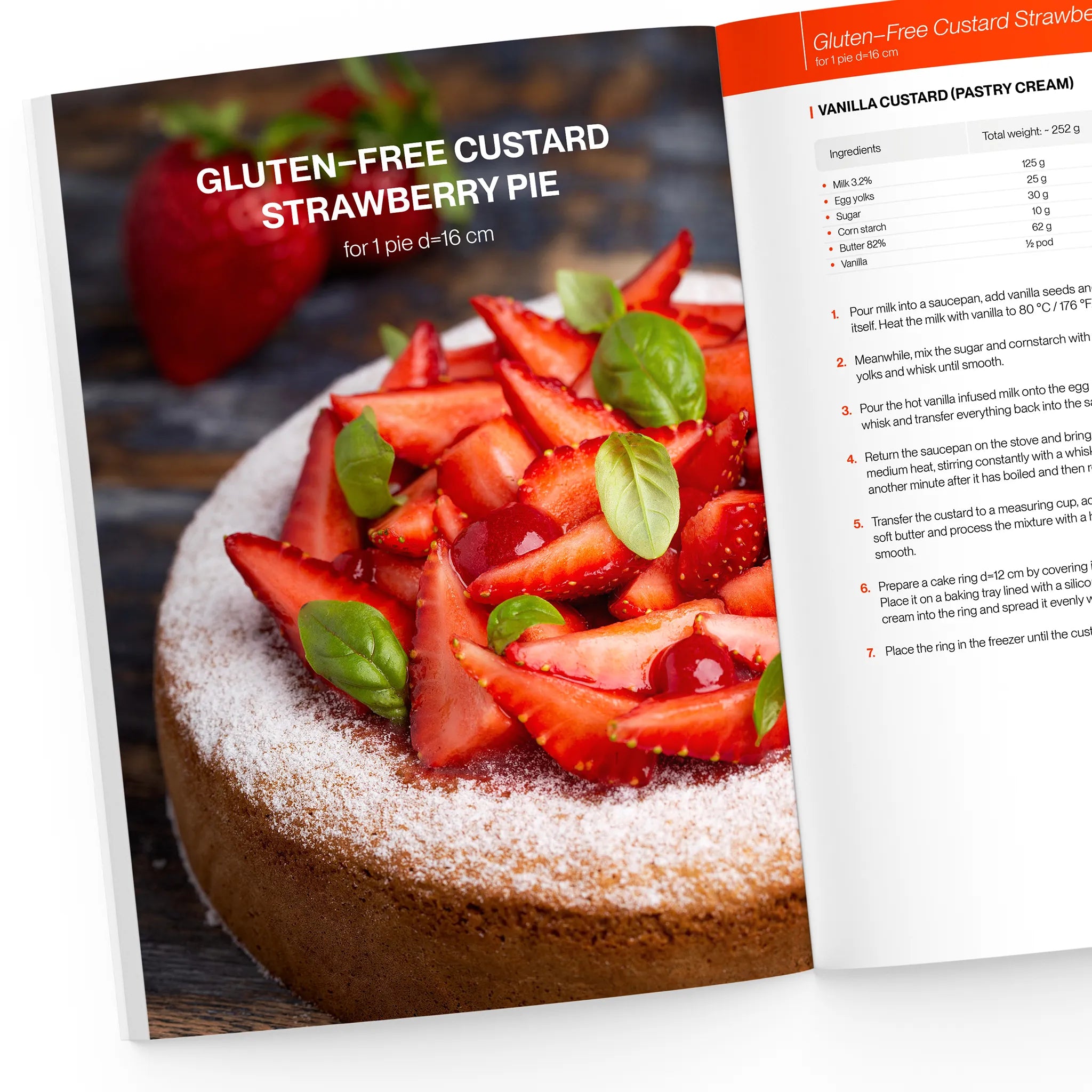 Gluten-free custard strawberry pie