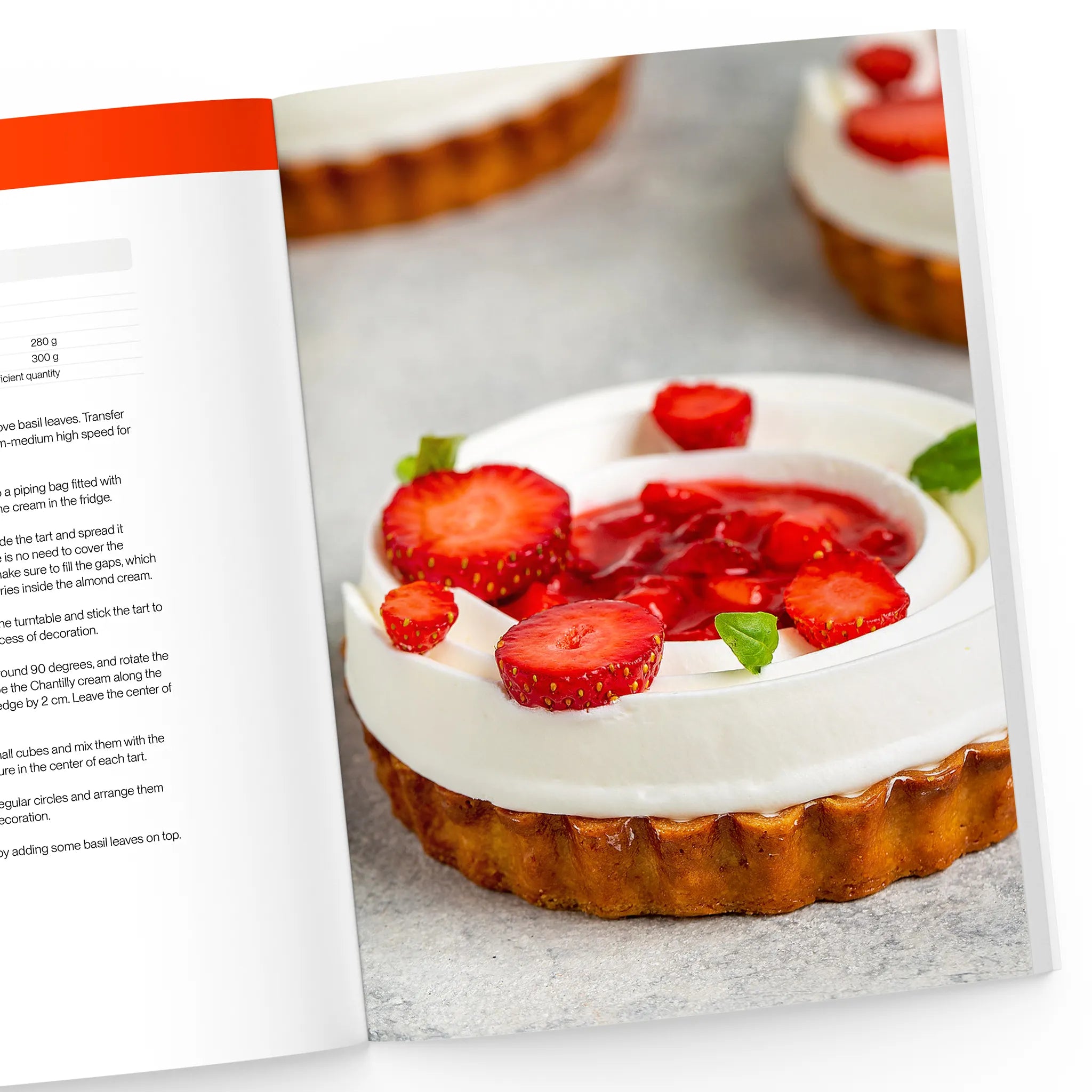 Strawberry-basil tart