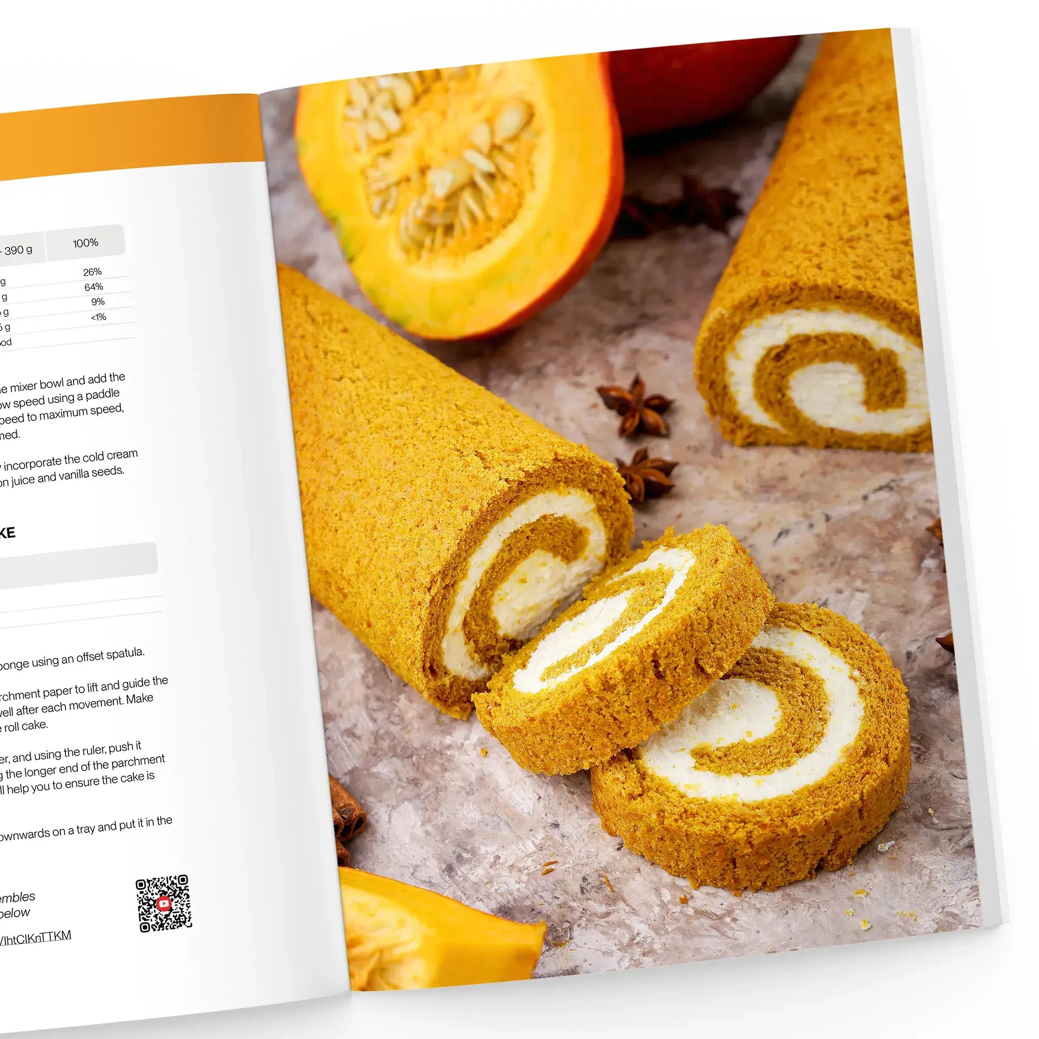 Pumpkin roll cake recipe