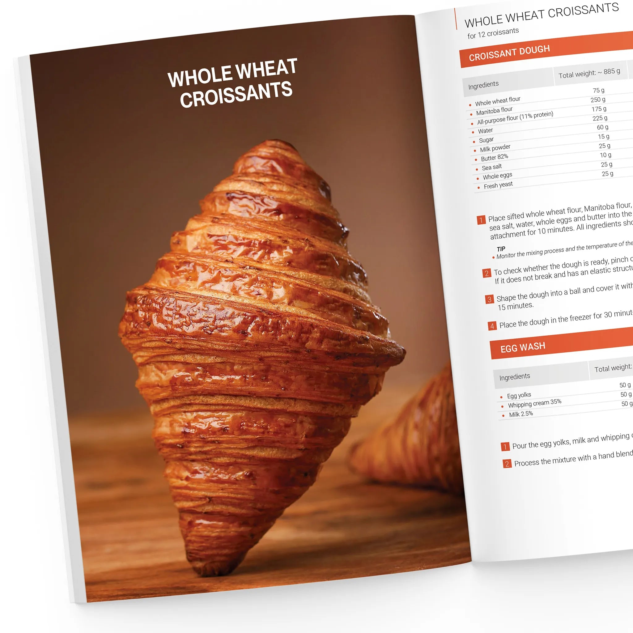 Whole wheat croissants