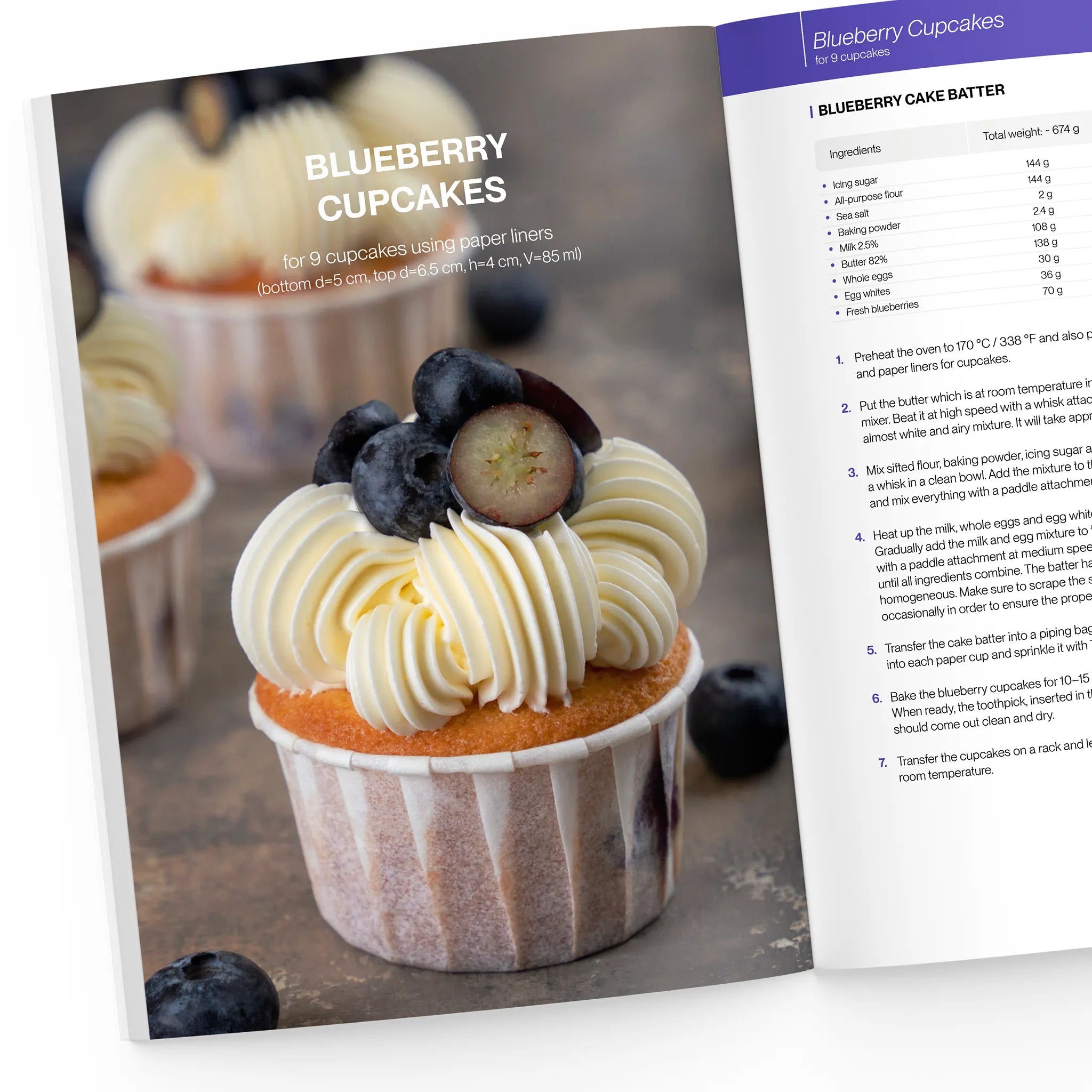 Blueberry cupcake