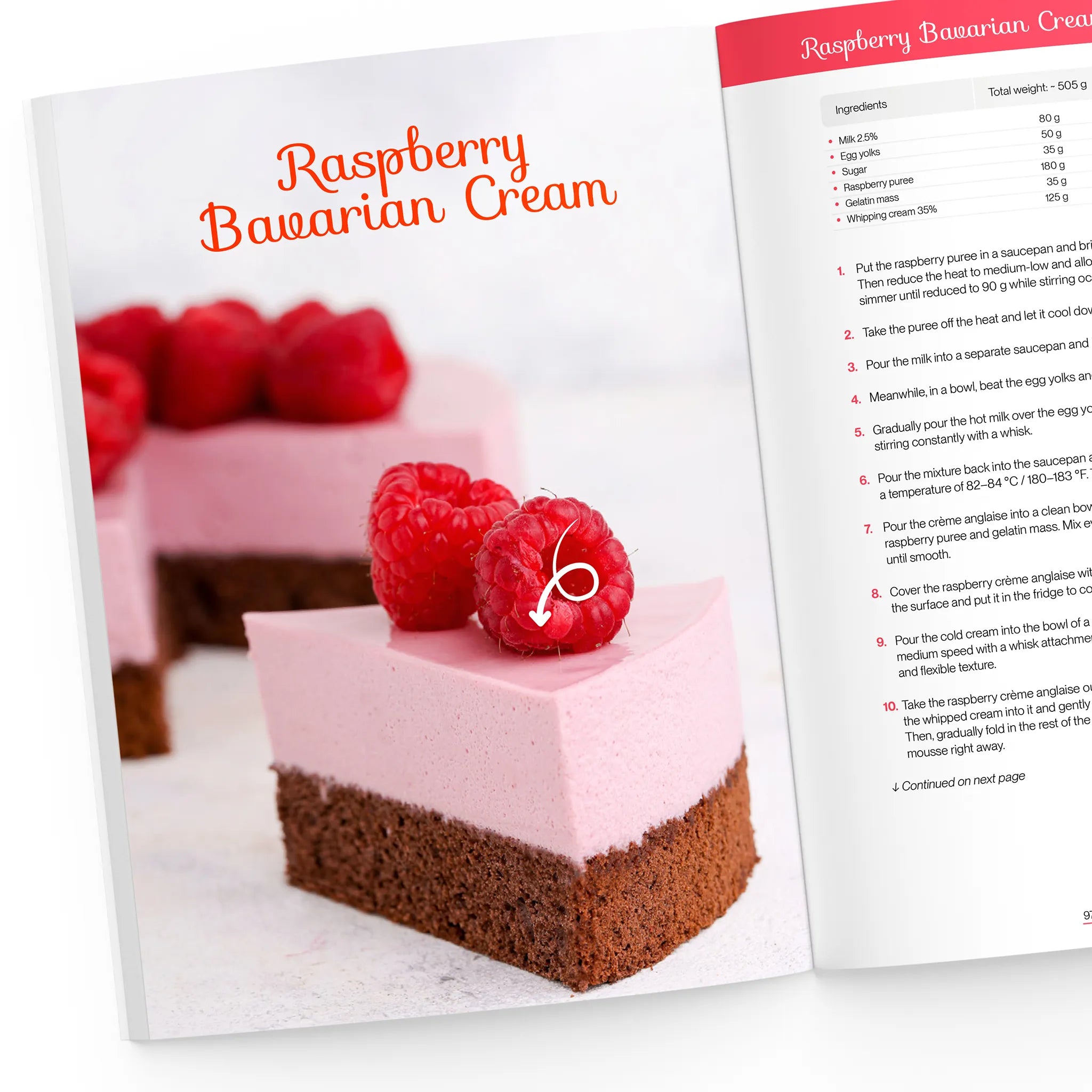 Raspberry Bavarian Cream
