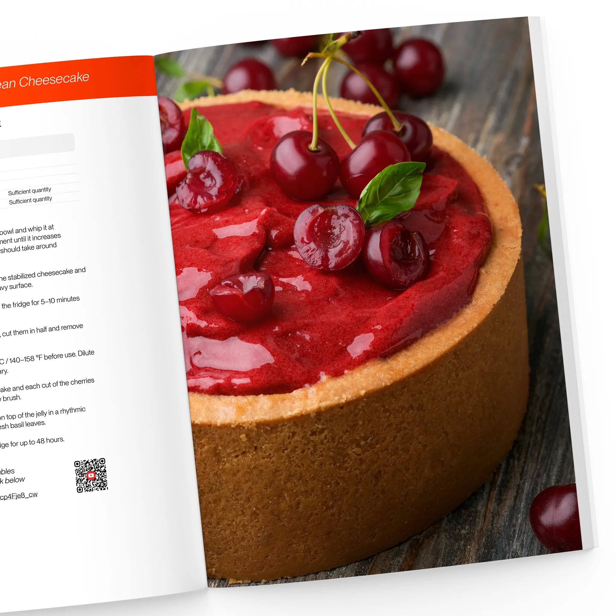 sour cherry and tonka bean cheesecake recipe