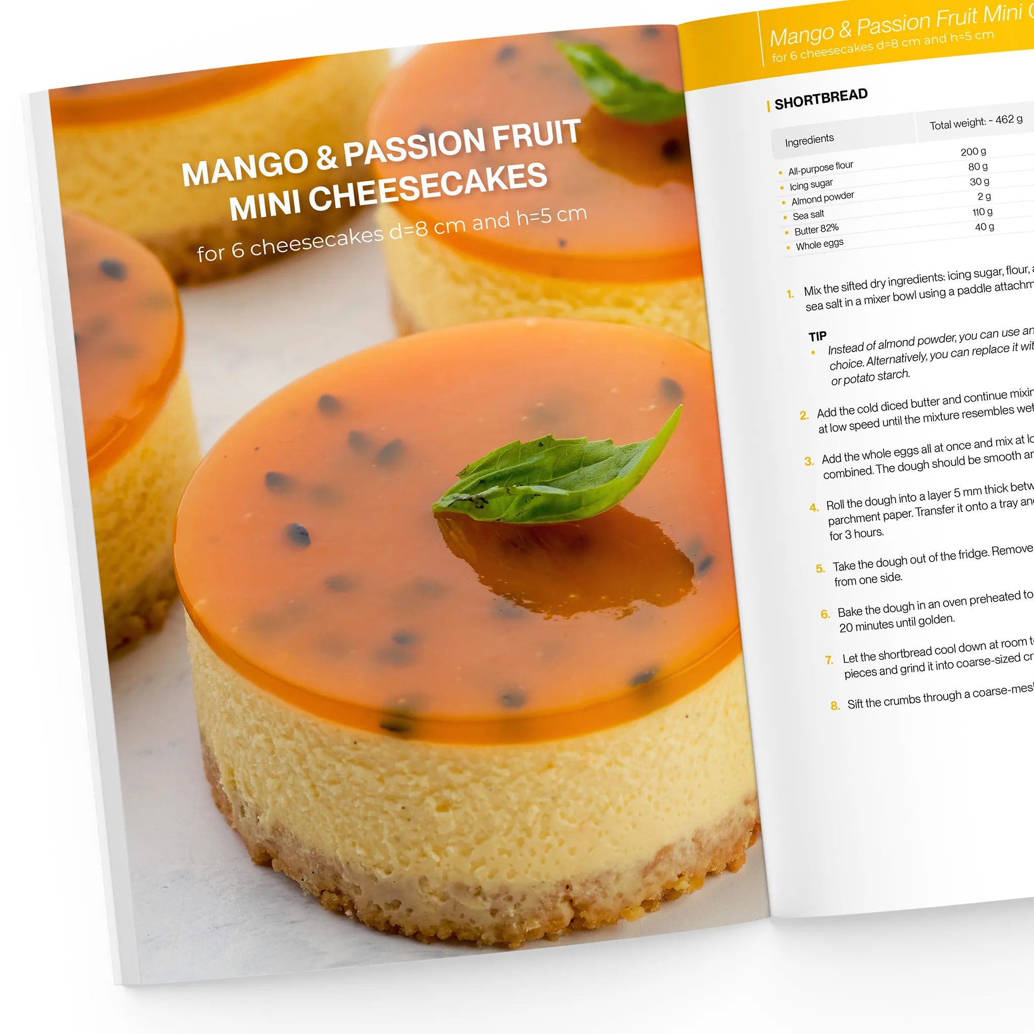 Mango & Passion Fruit Mini Cheesecakes recipe
