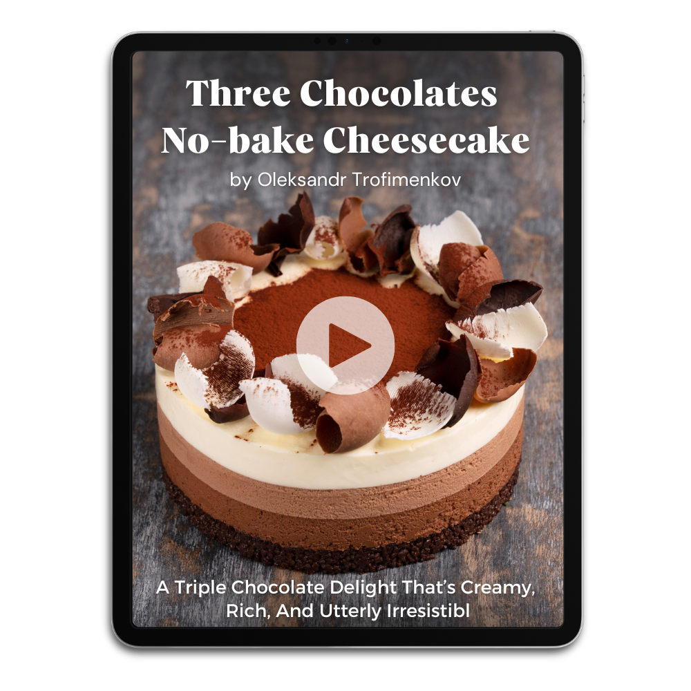 Three Chocolates No-bake Cheesecake