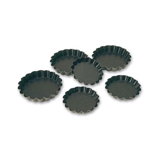 [square-20260422] Exopan Round Fluted Tartlet Tins (12 pcs)