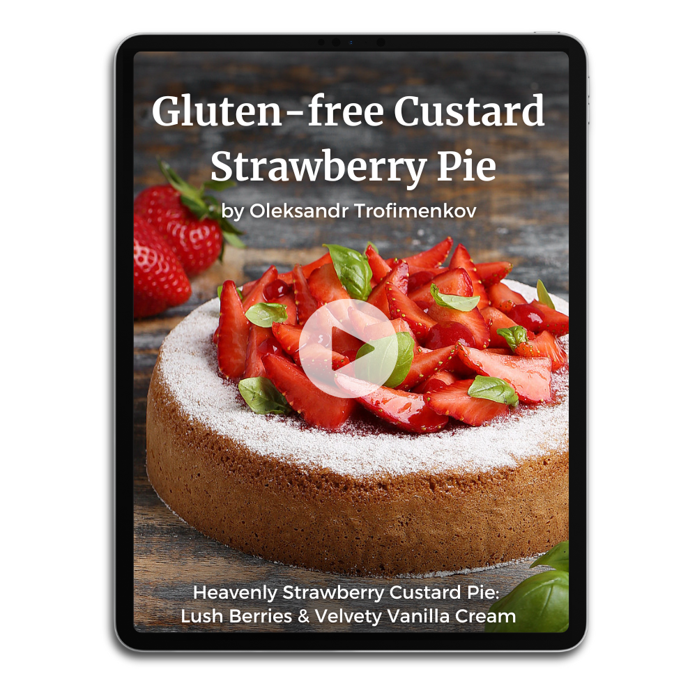 Gluten-free Custard Strawberry Pie 