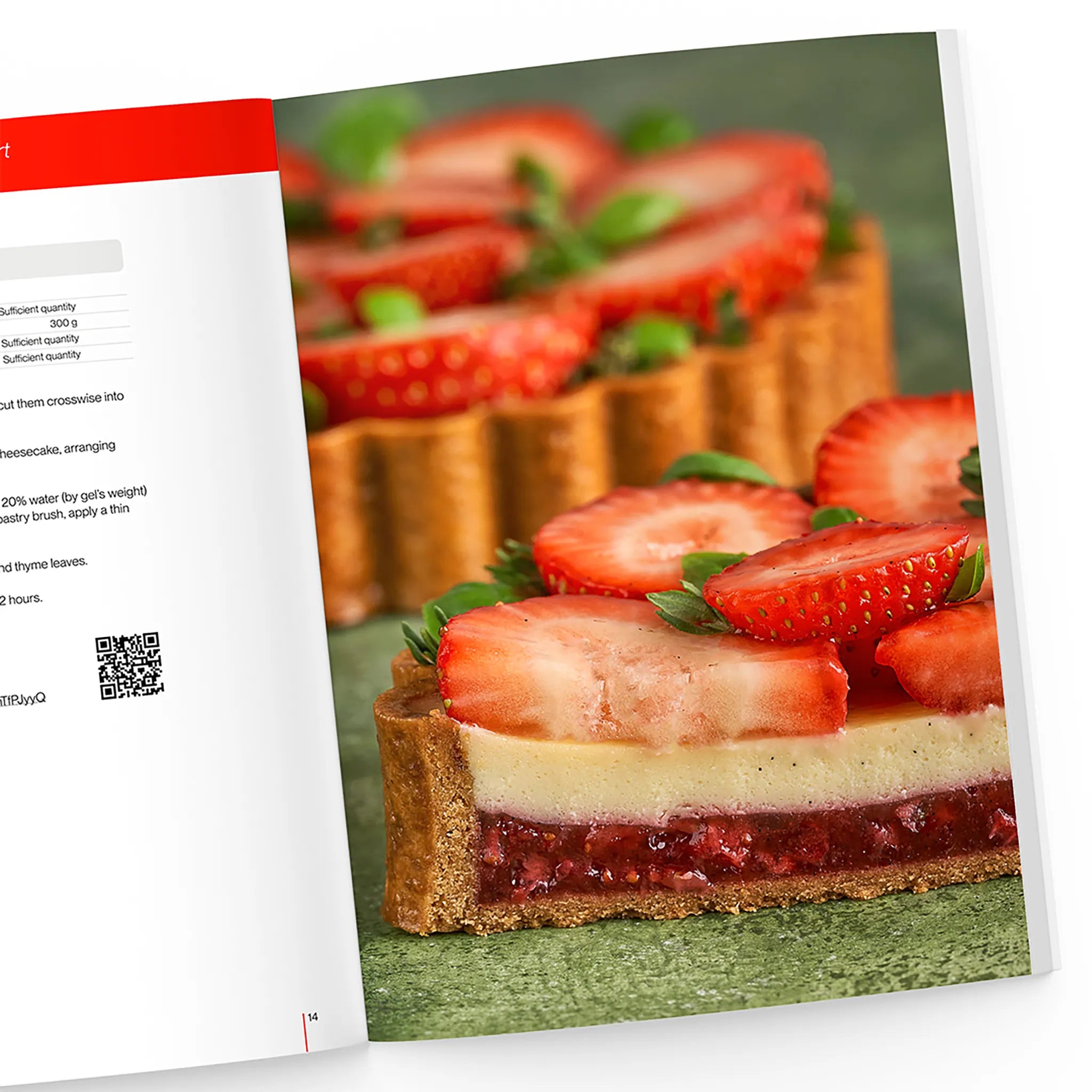 Strawberry cheesecake tart 