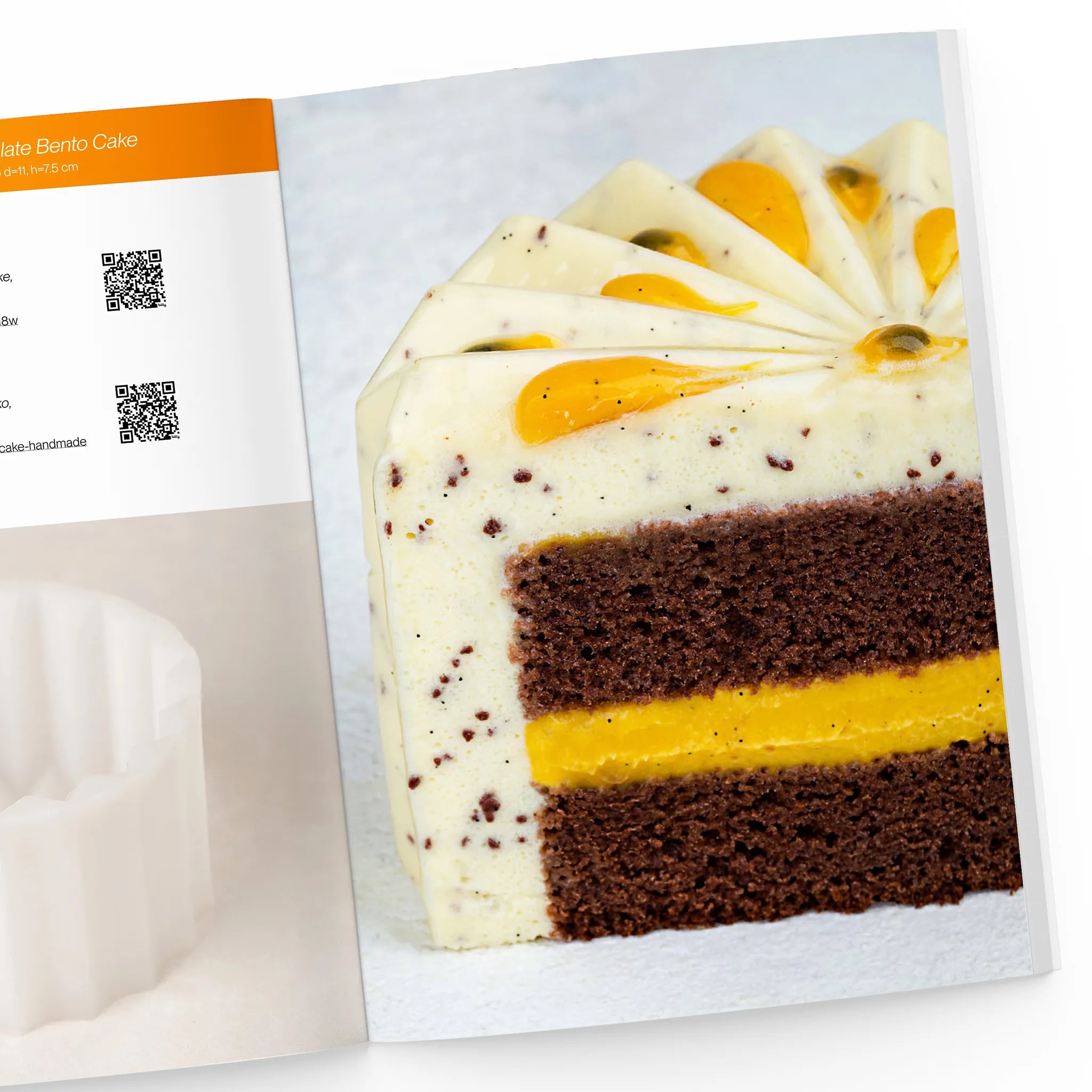 Passion fruit and dark chocolate bento cake recipe