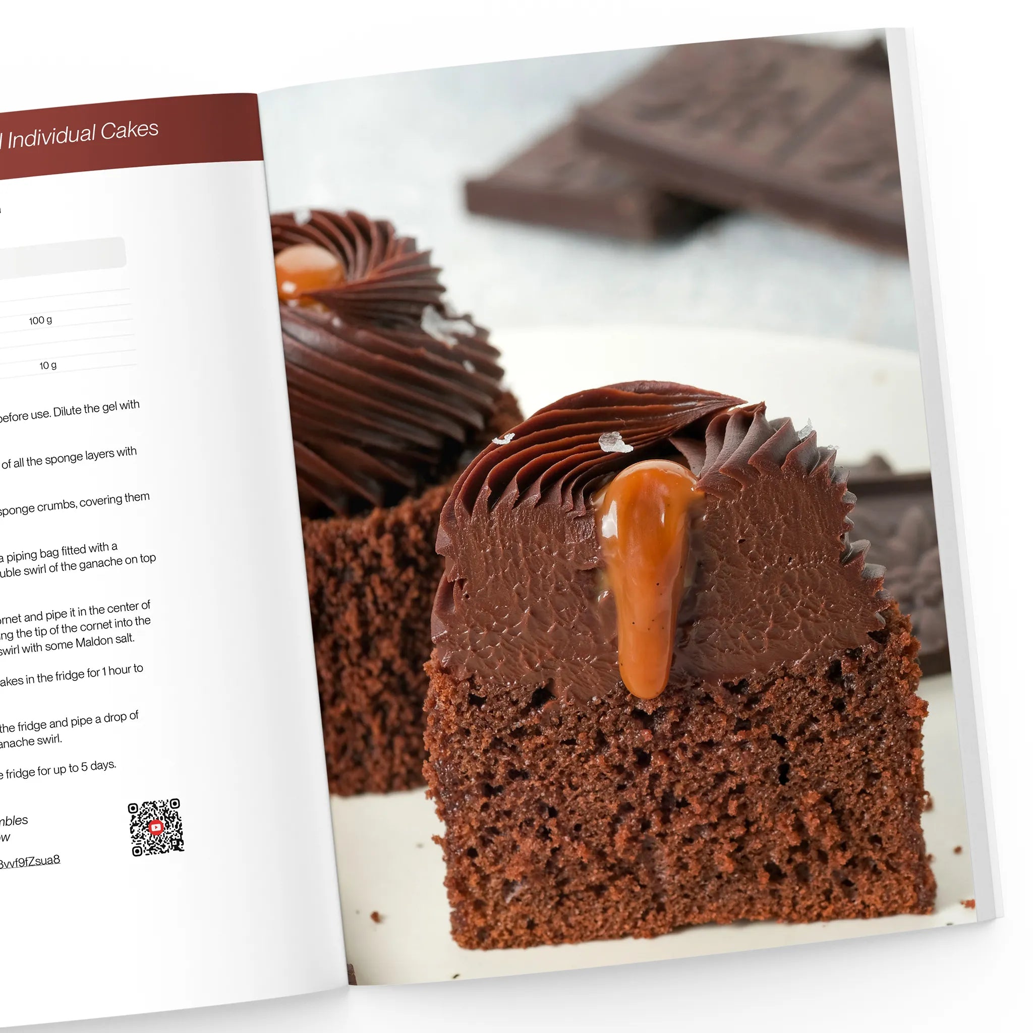 Chocolate and Caramel Individual Cakes recipe