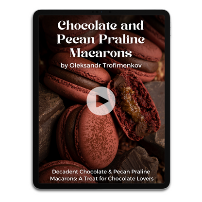 Chocolate and Pecan Praline Macarons