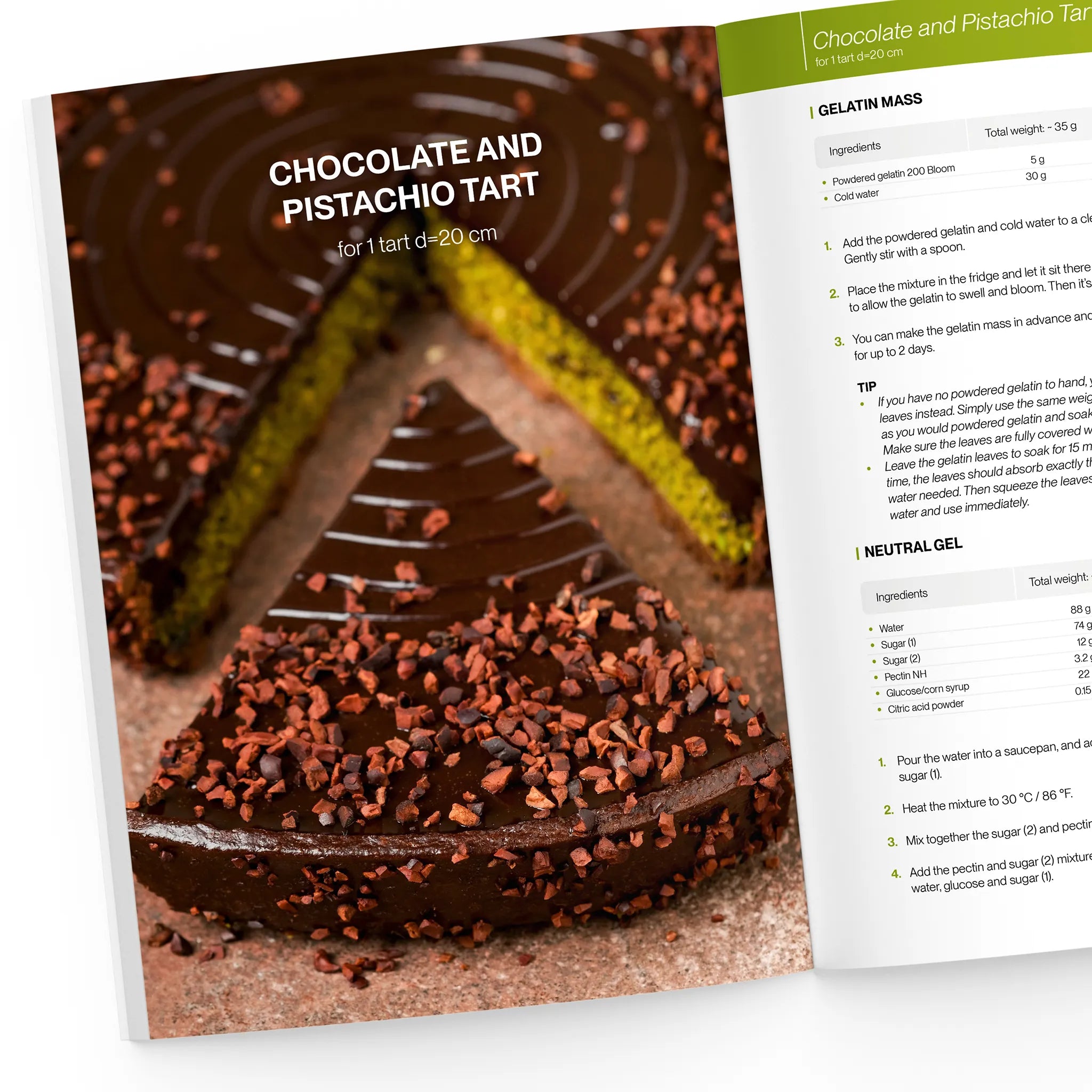 Chocolate and Pistachio Tart
