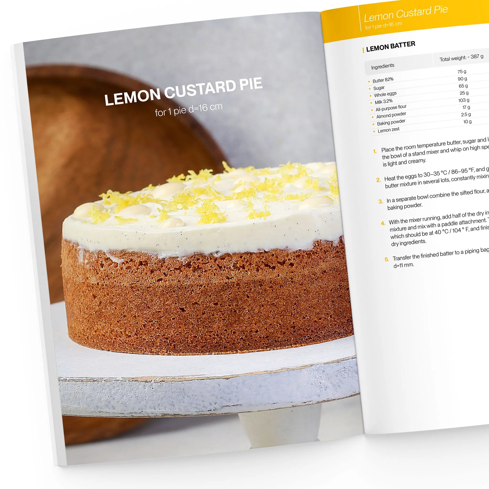 Lemon custard pie
