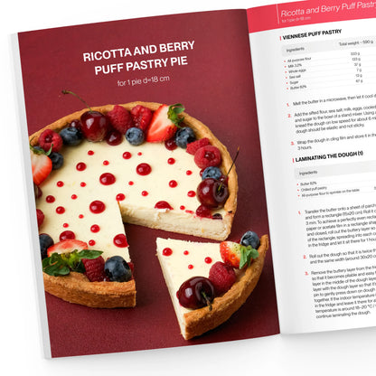 Ricotta and berry puff pastry pie