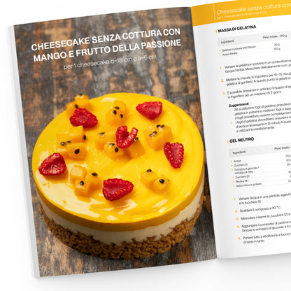 KICA books, KICA libri: Doppia pagina del libro Il Grande Libro delle Cheesecake" 