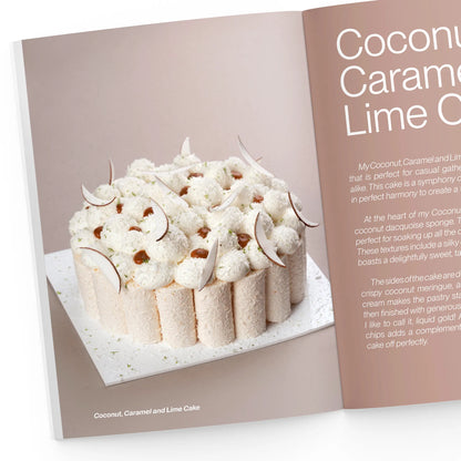 Coconut caramel lime cake
