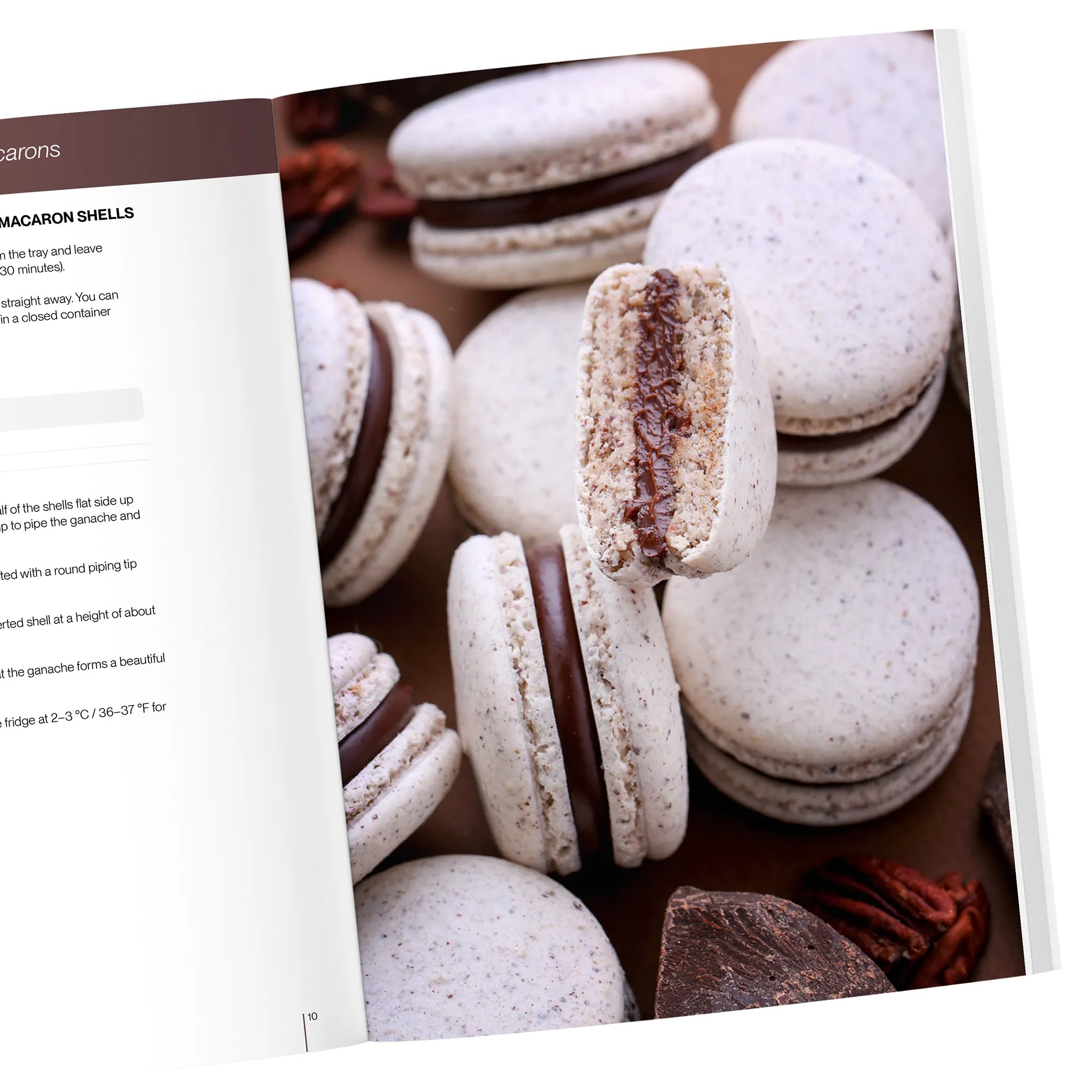 pecan and chocolate macarons recipe