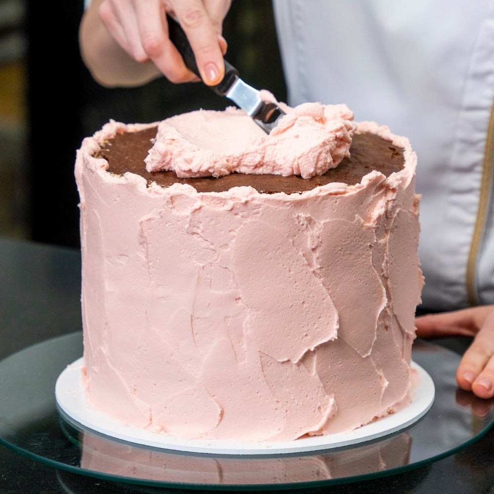 raspberry soufflé cake