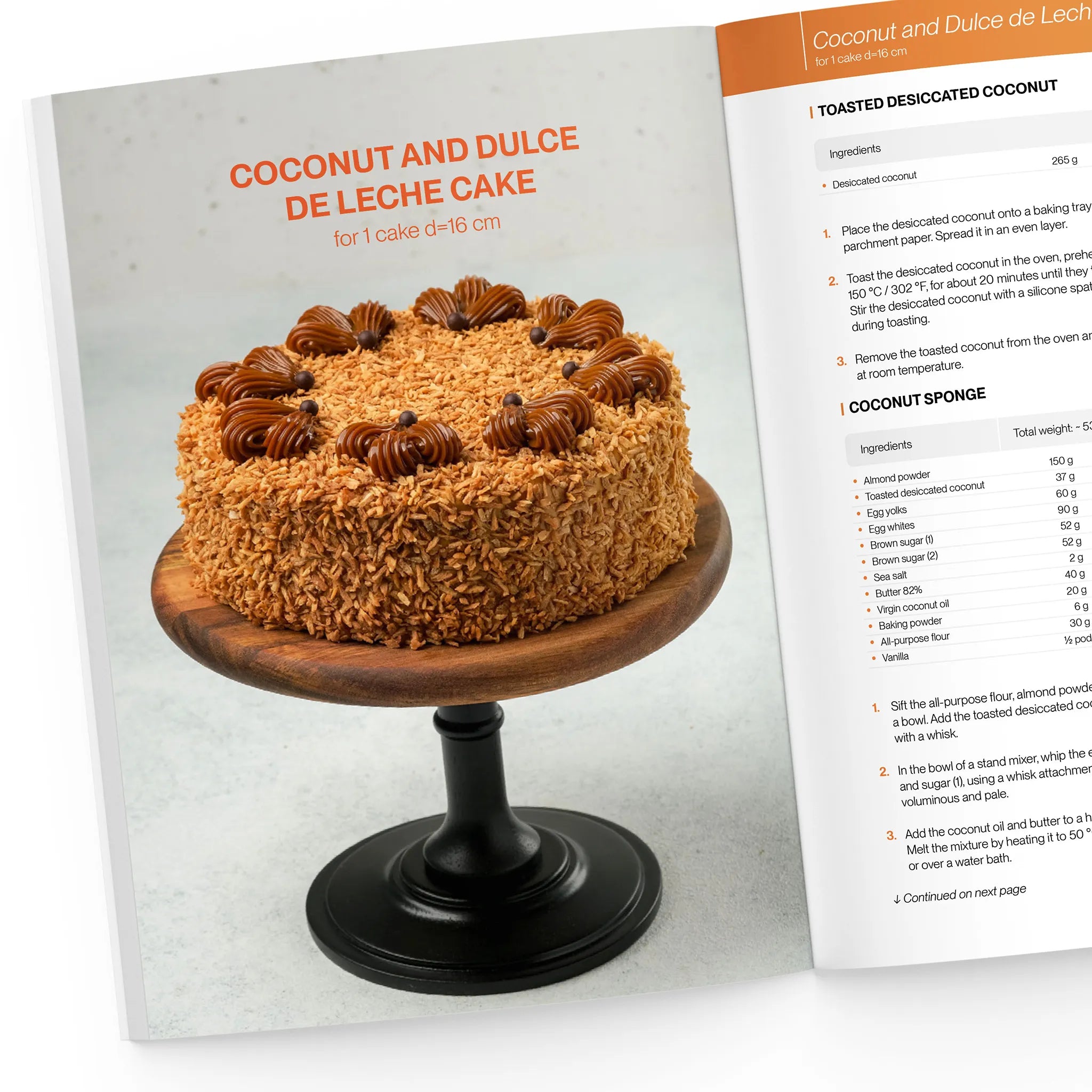 oconut and Dulce de Leche cake