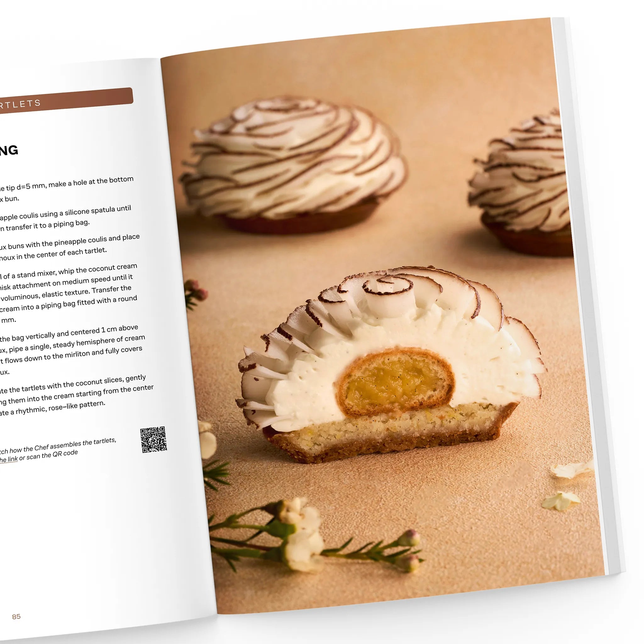 Coconut Rose Tartlets
