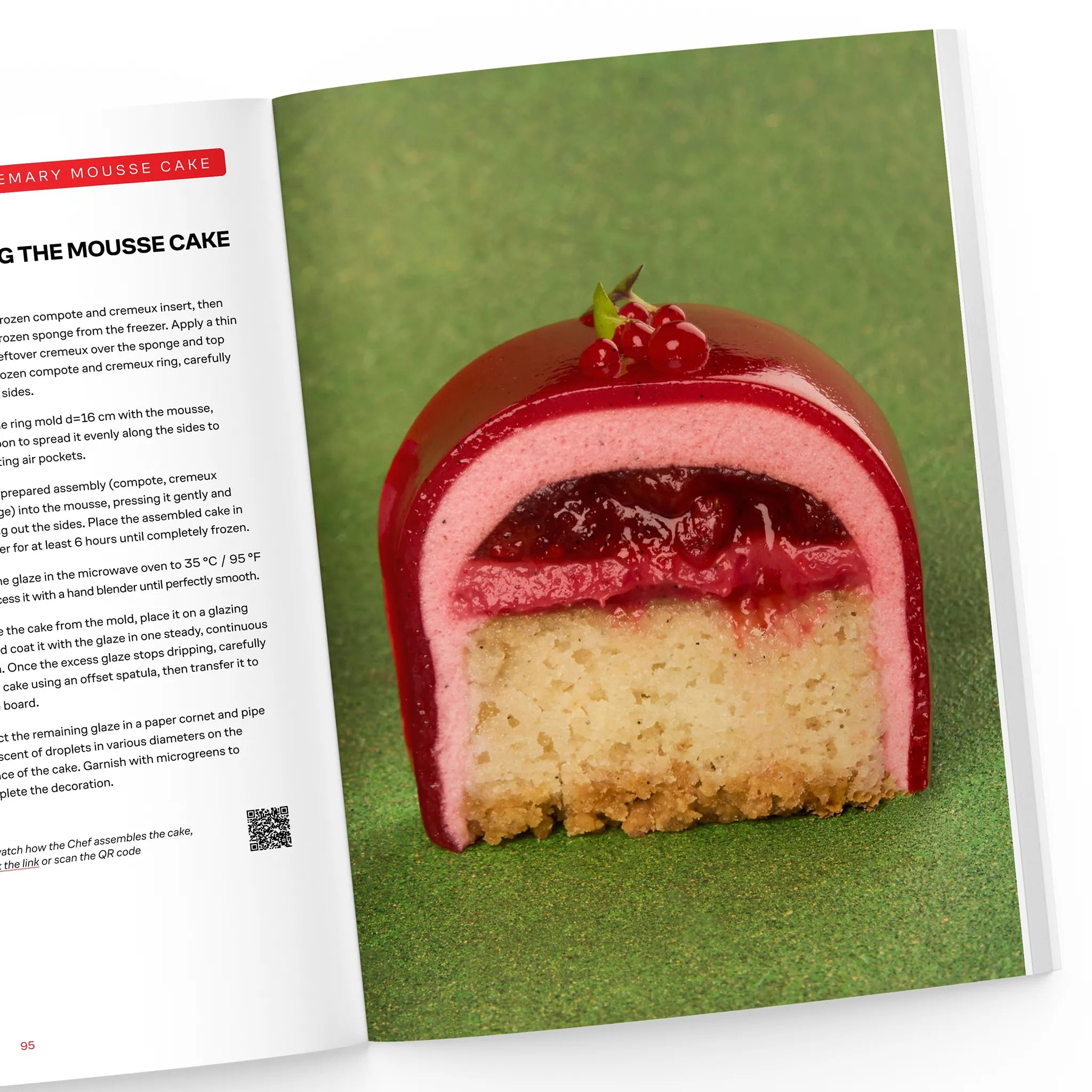 Cranberry, Strawberry & Rosemary Mousse Cake
