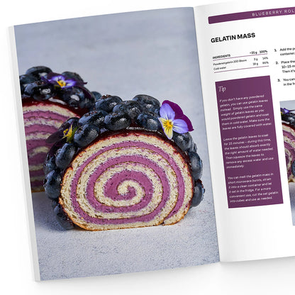 Blueberry Roll Cake
