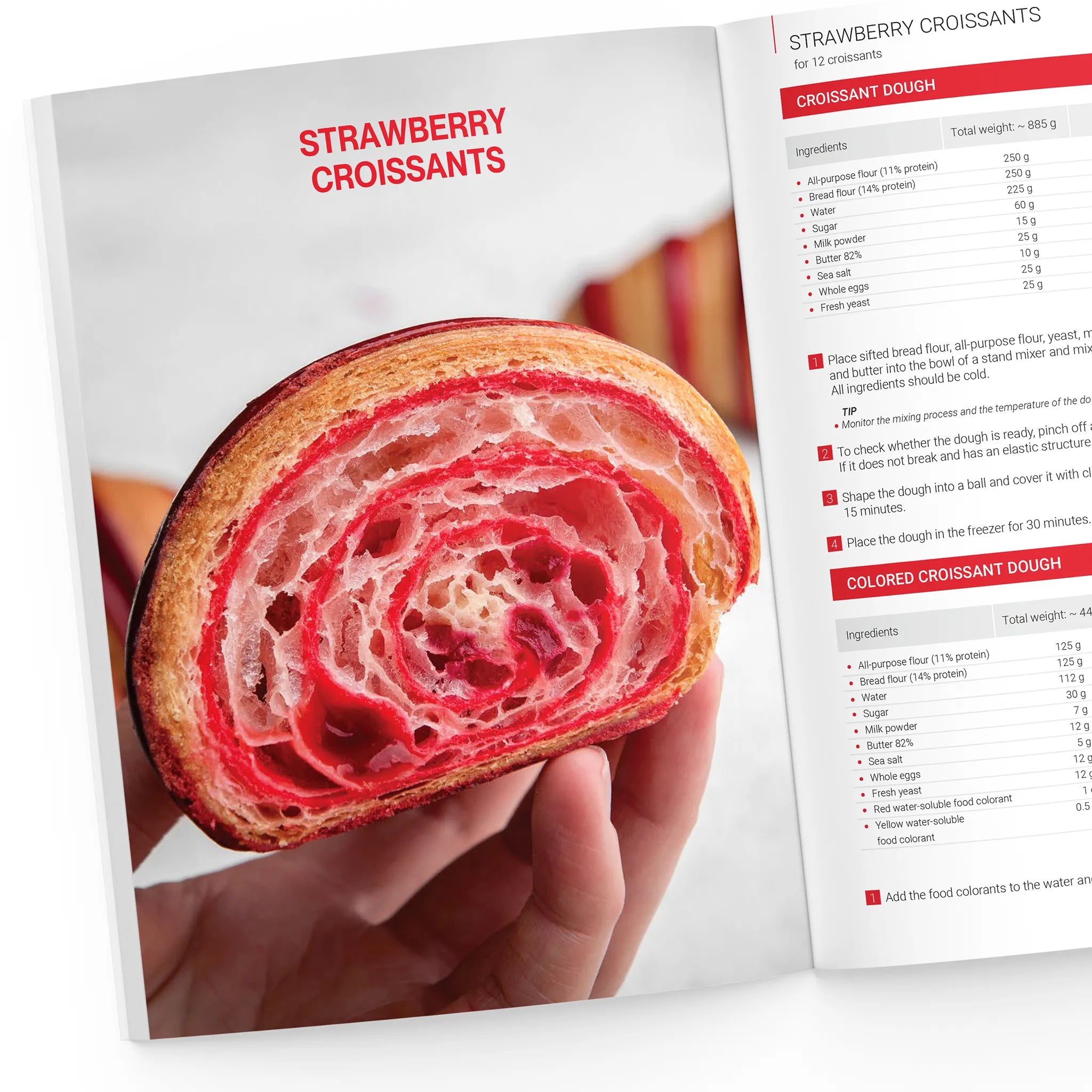 Strawberry croissants