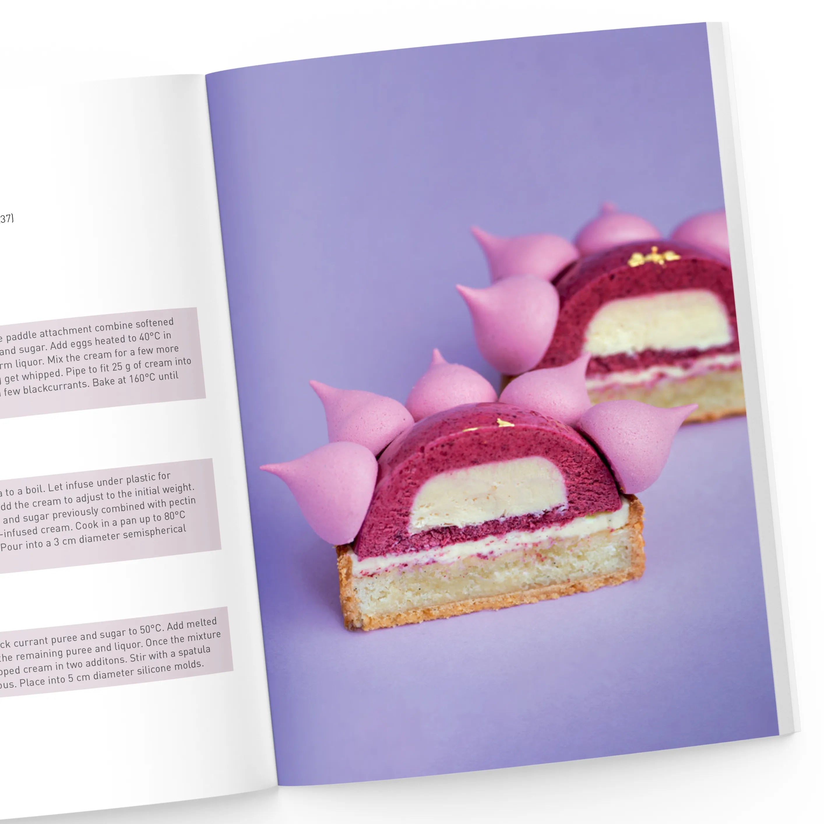 Cassis tartlet with tea creme brulee recipe