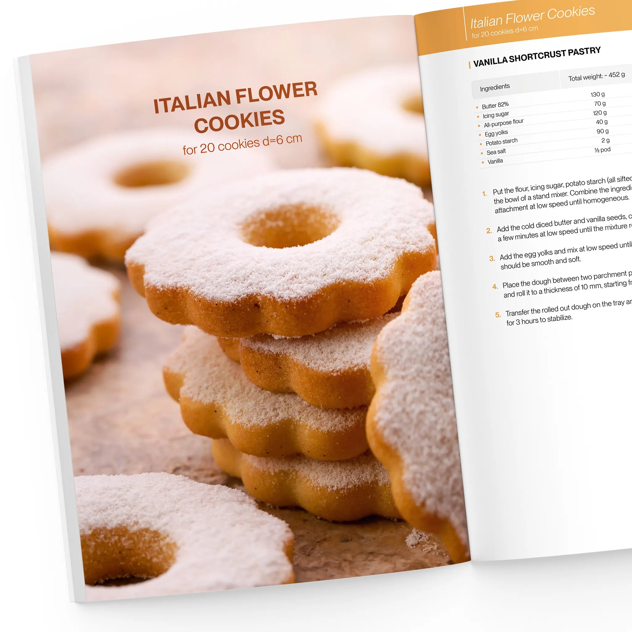 Italian flower cookies