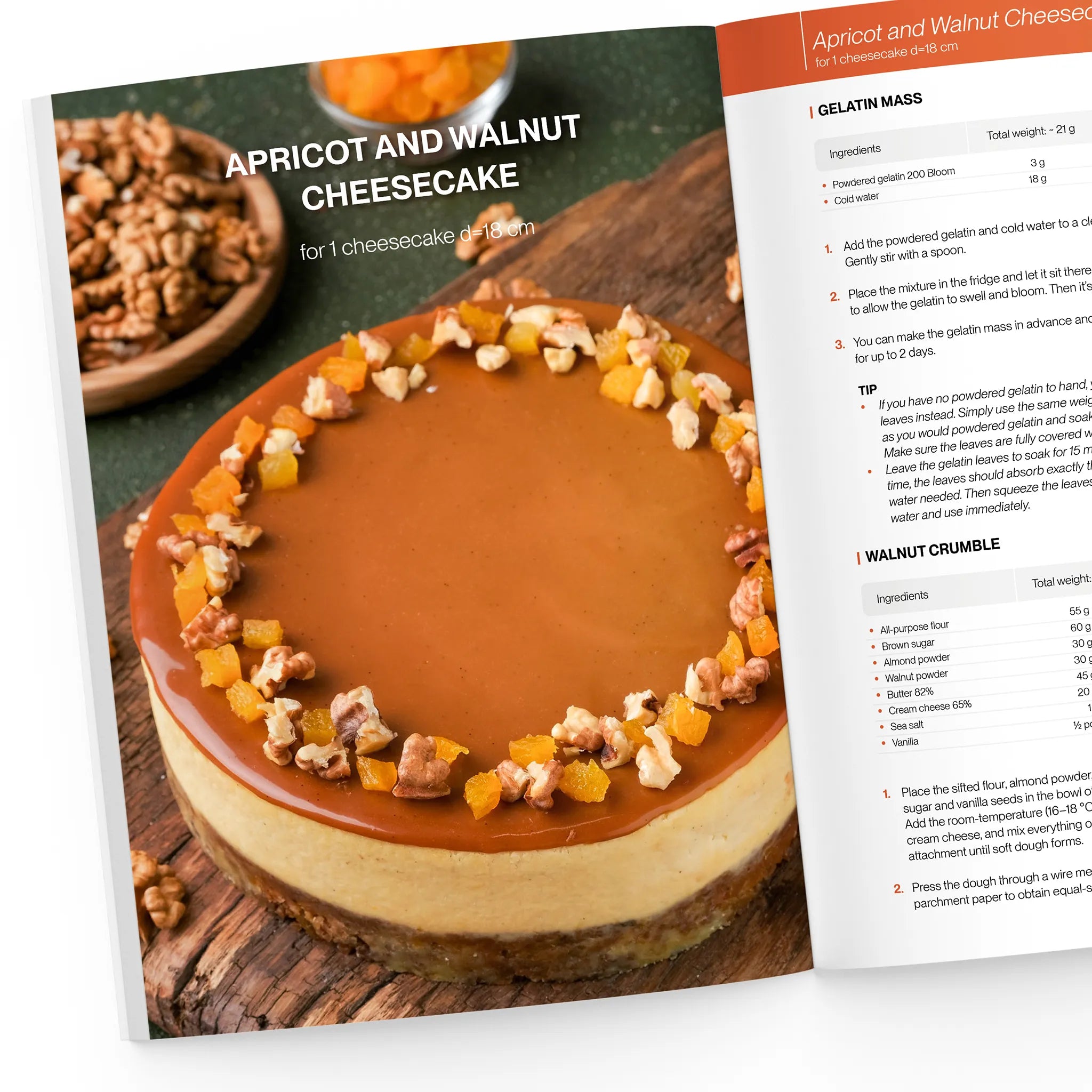 Apricot and Walnut Cheesecake