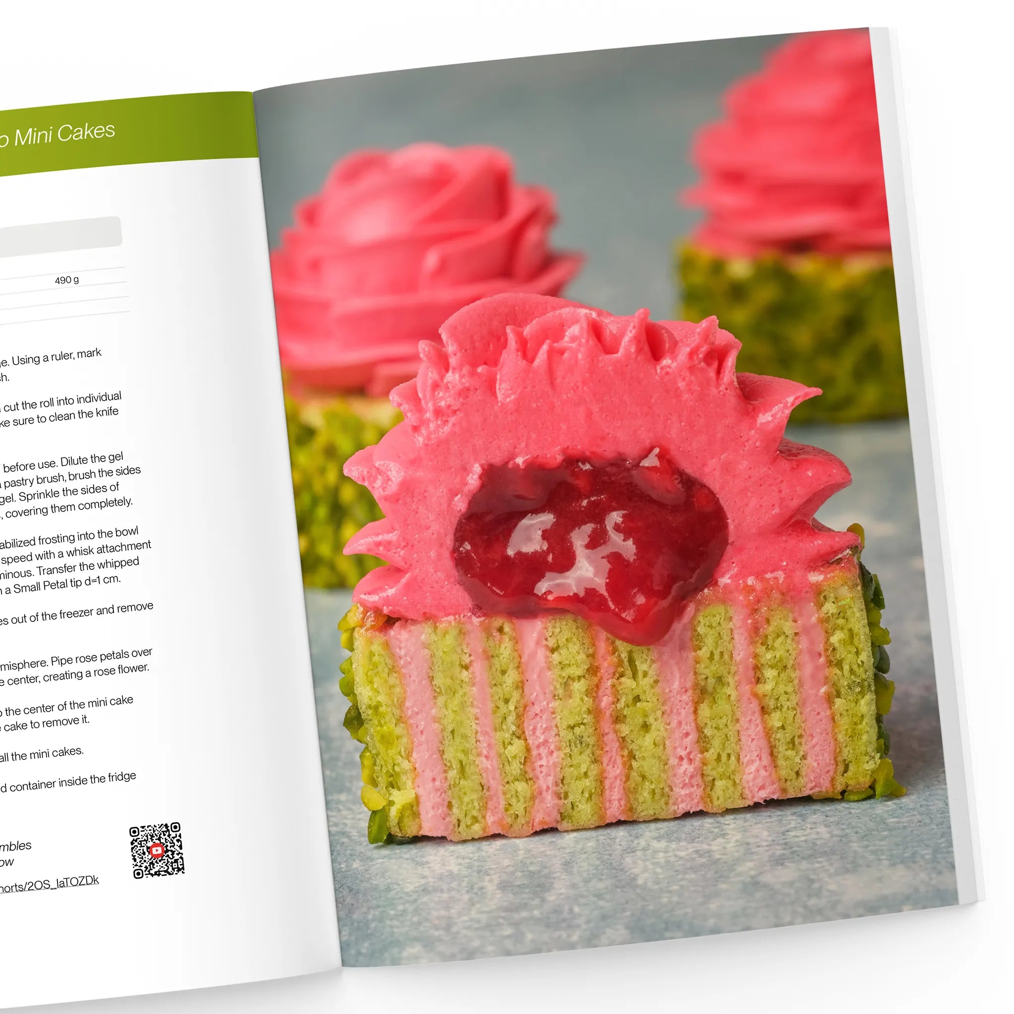 Raspberry and Pistachio Mini Cakes recipe
