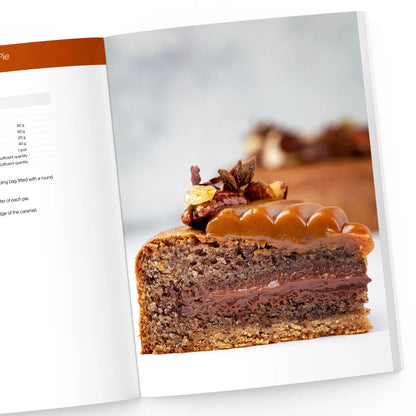 hazelnut and caramel pie