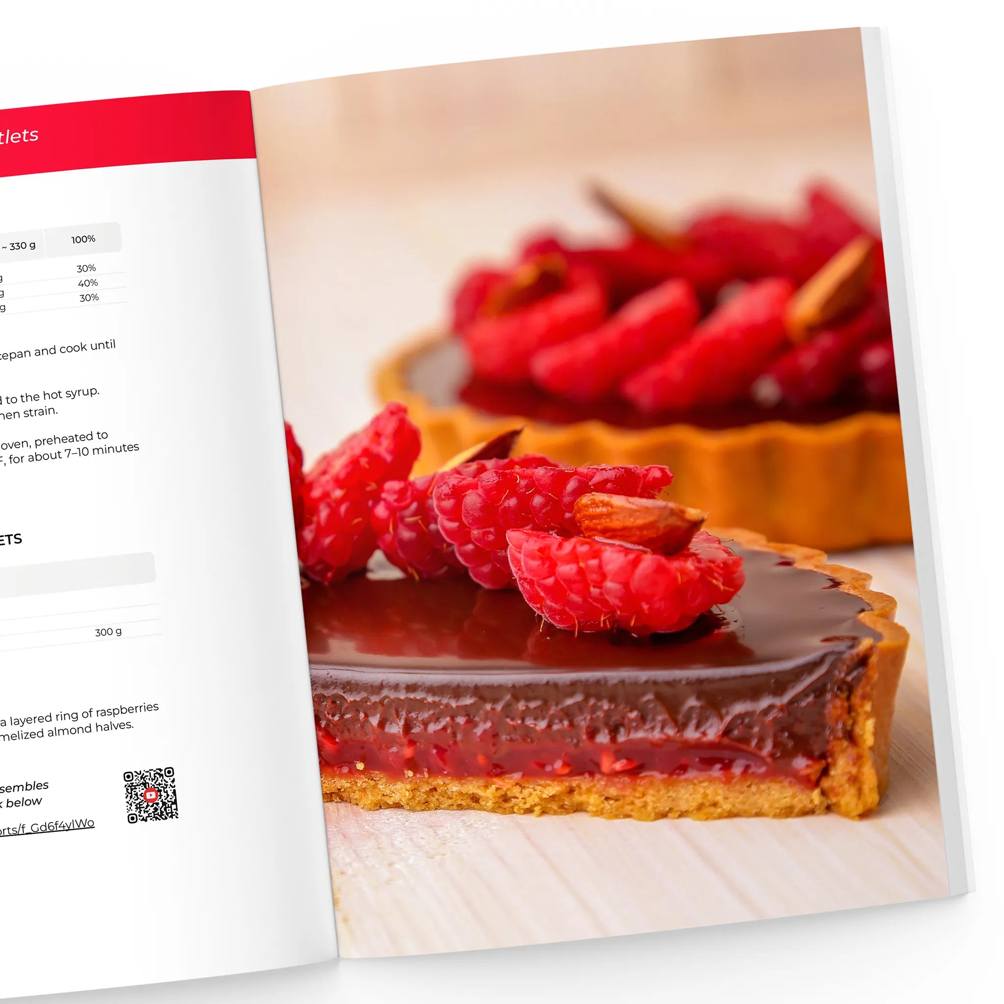 raspberry wreath tartlets recipe
