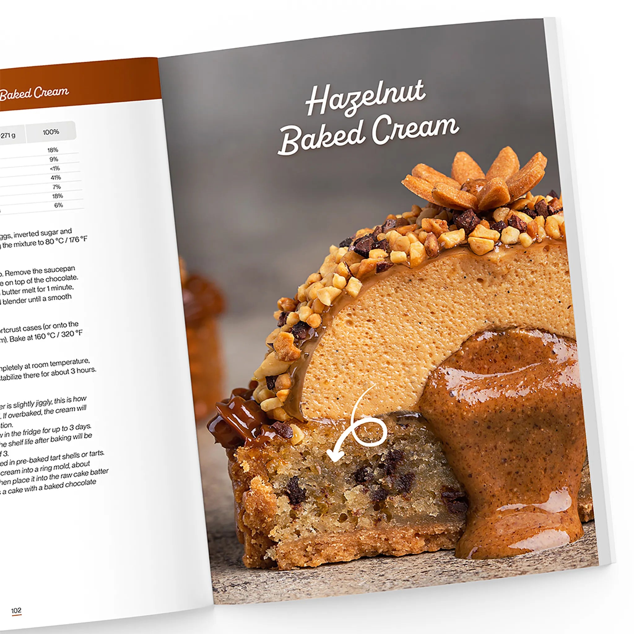 hazelnut baked cream 