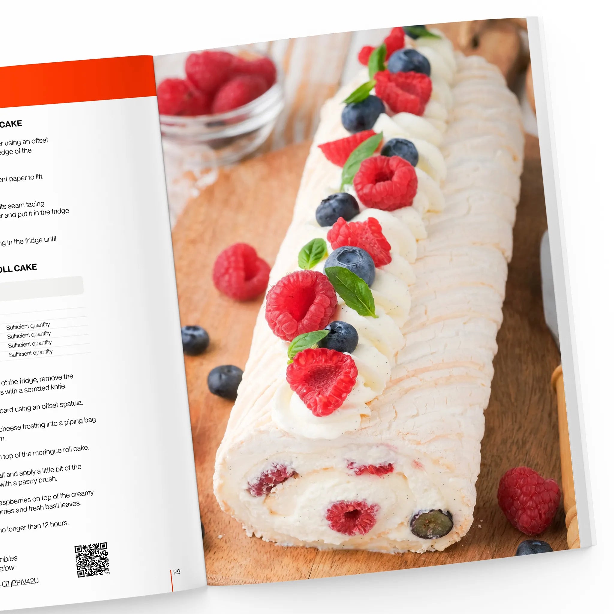 Pavlova roll cake recipe


