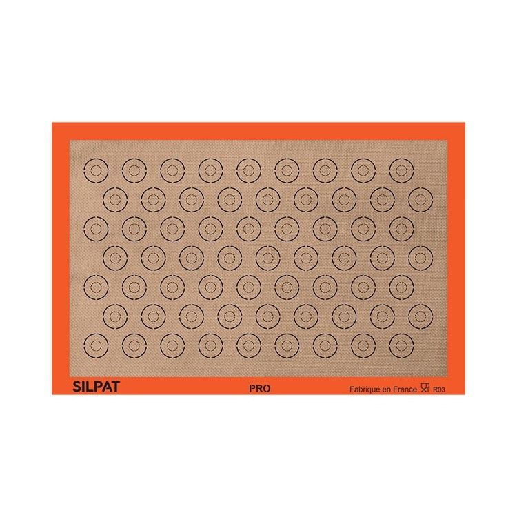[square-20260422] Silpat Baking Sheet for 63 Macaroons 58.5x38.5 cm