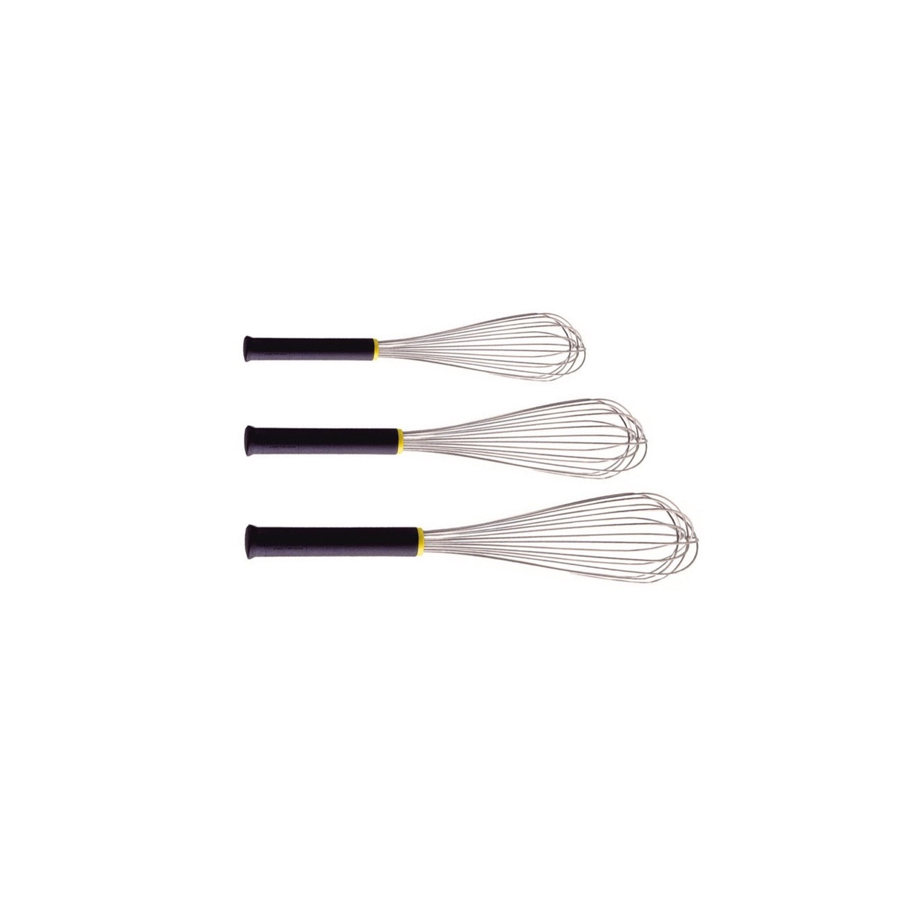 [square-20260422] Exoglass Set of 3 Stainless Steel Whisks