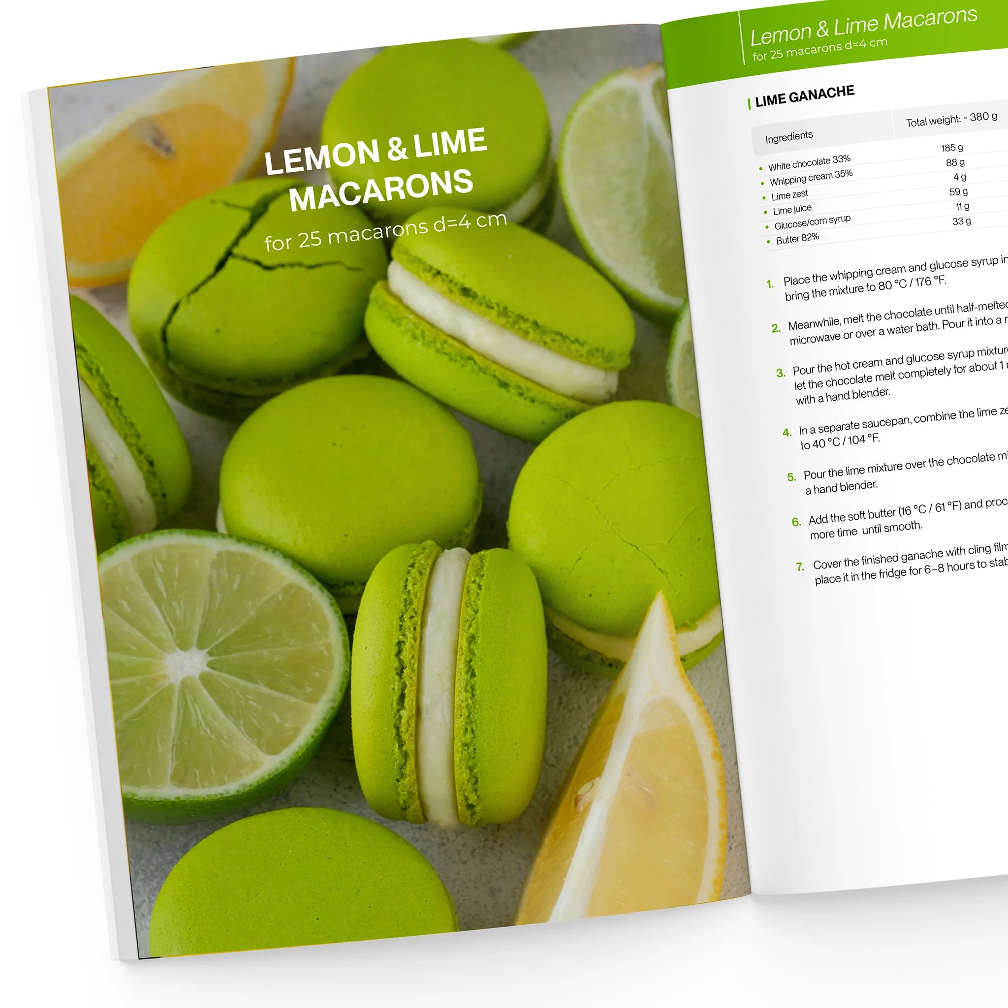 Lemon and lime macaron